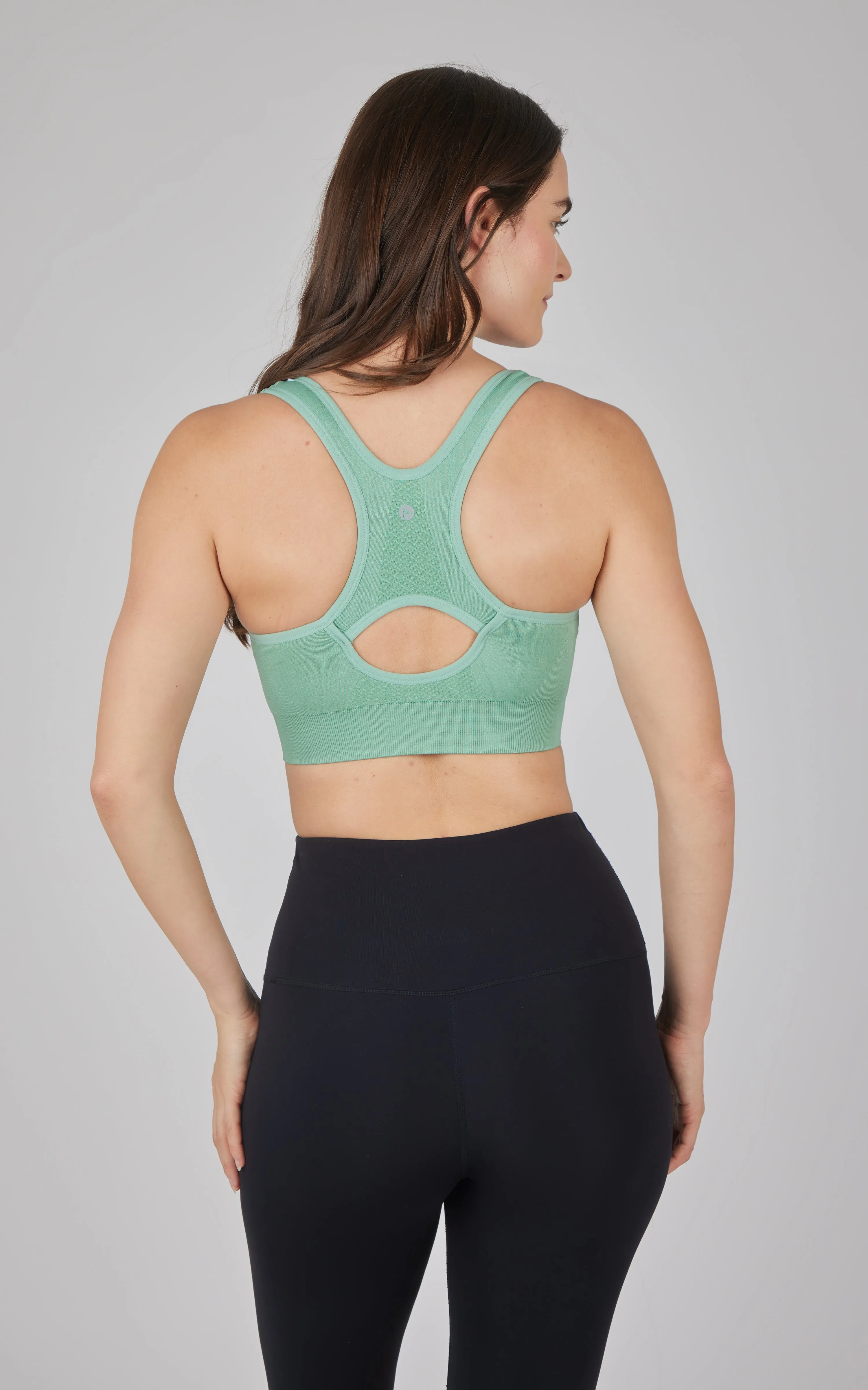 2 PK Full Zip Seamless Bra