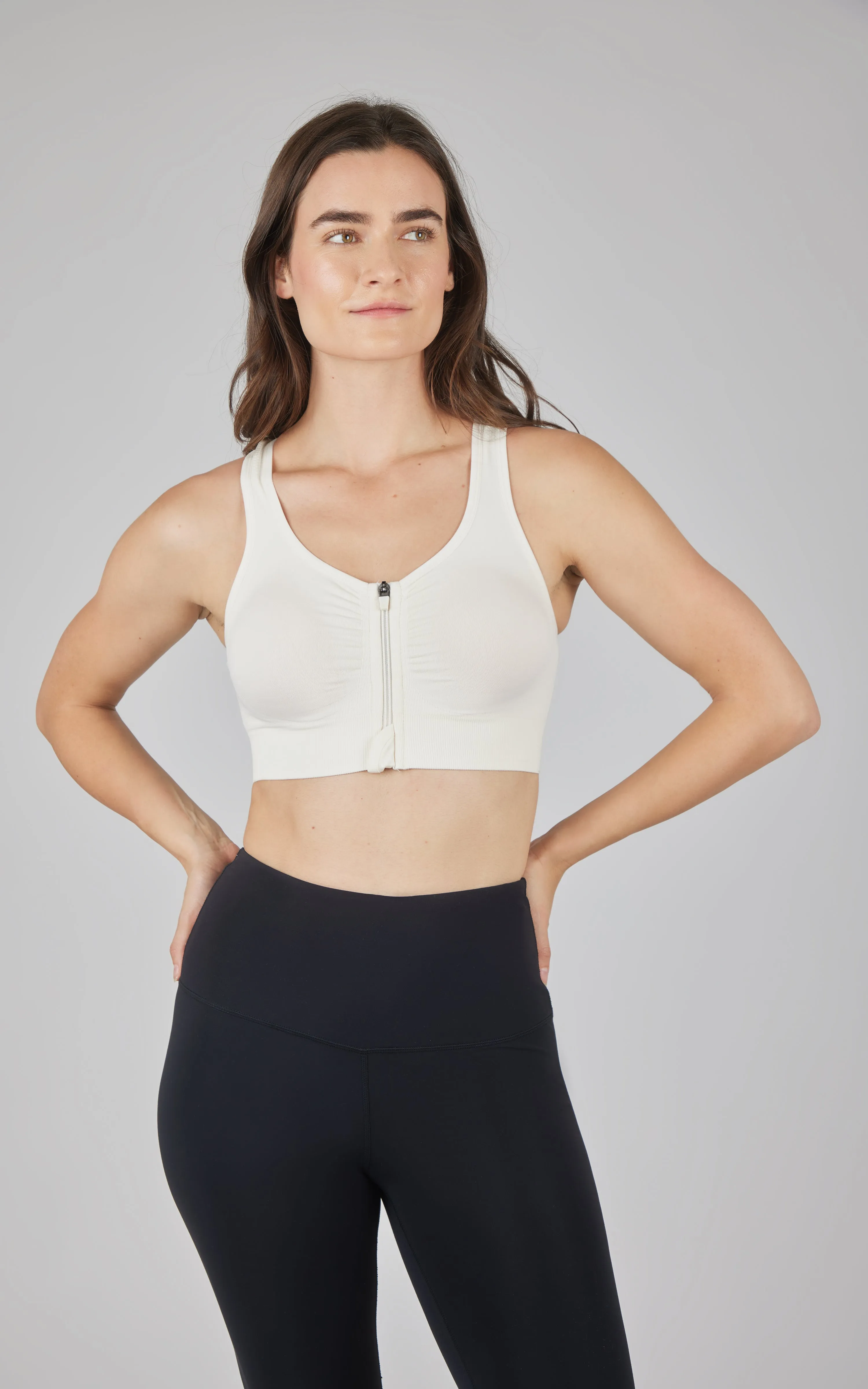 2 PK Full Zip Seamless Bra