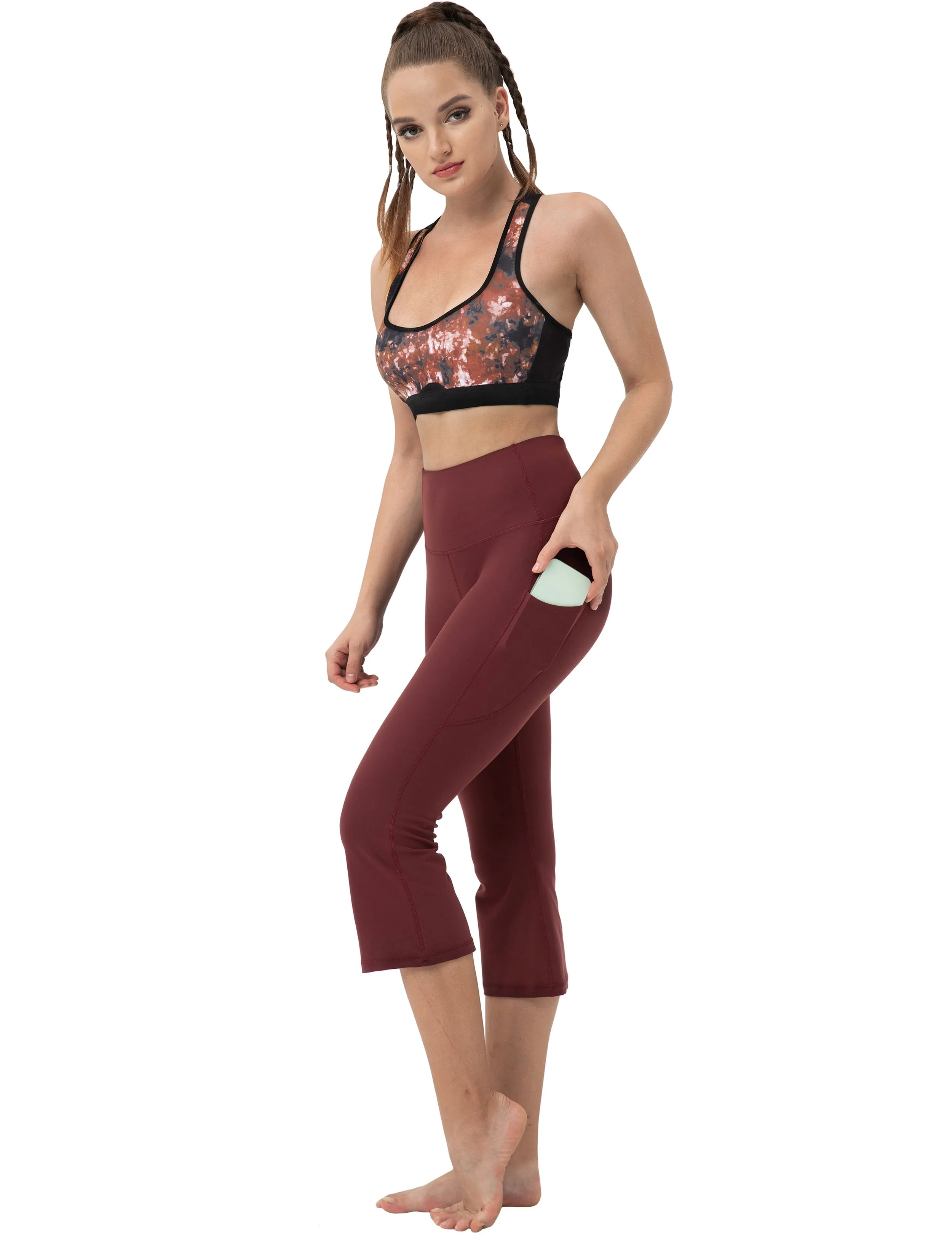 20" Side Pocket Wide Leg Capris_yoga