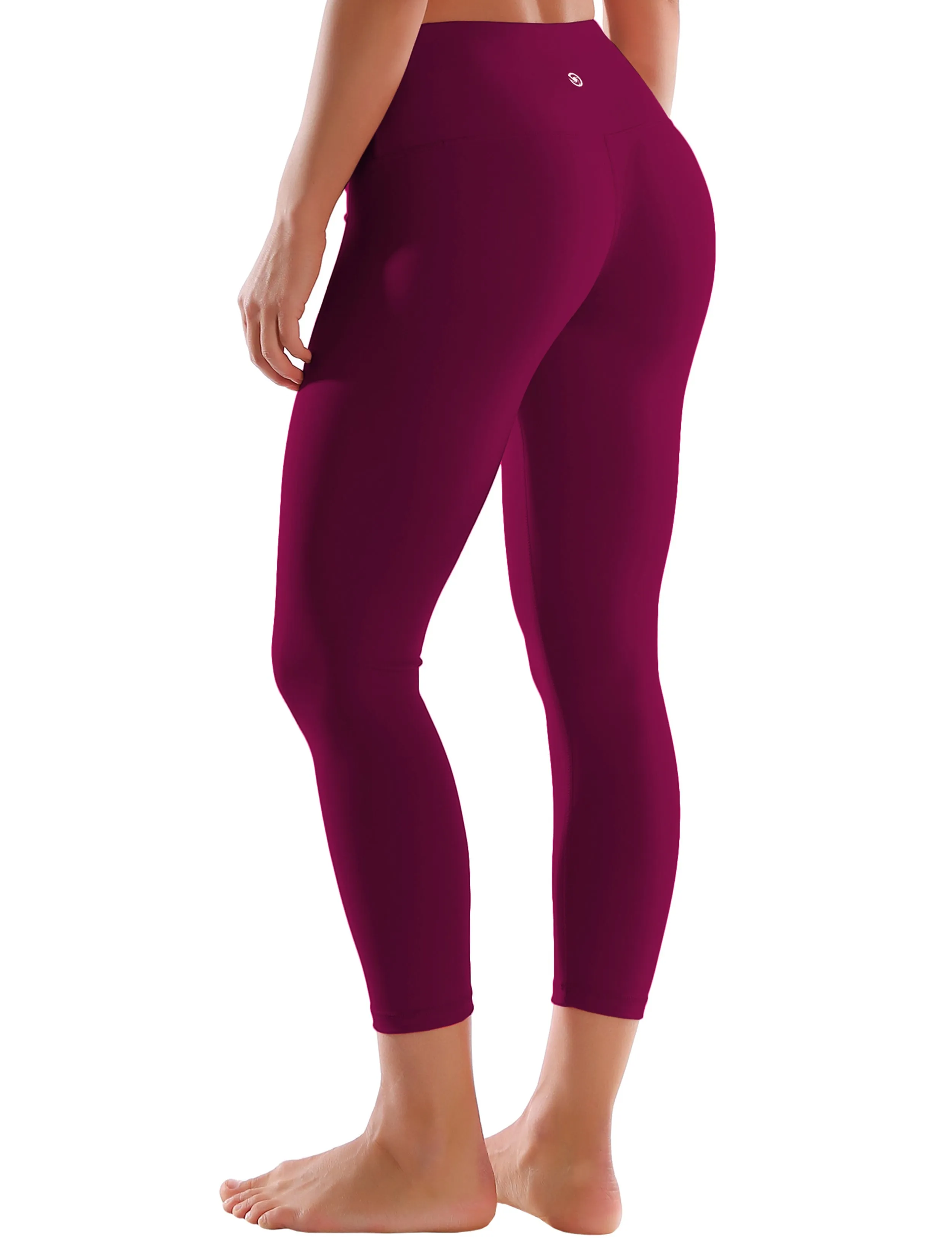 22" High Waist Crop Tight Capris grapevine_yoga