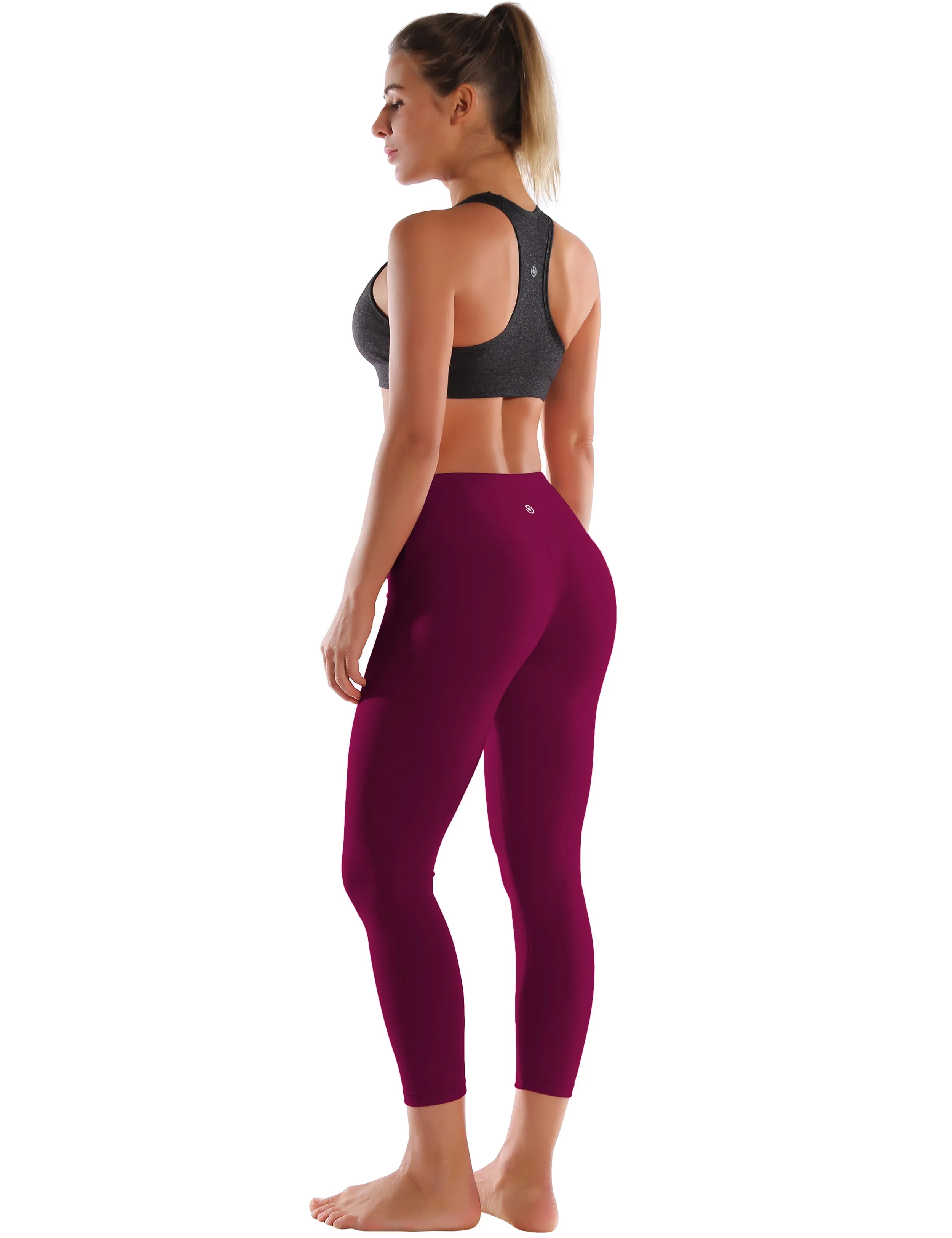 22" High Waist Crop Tight Capris grapevine_yoga