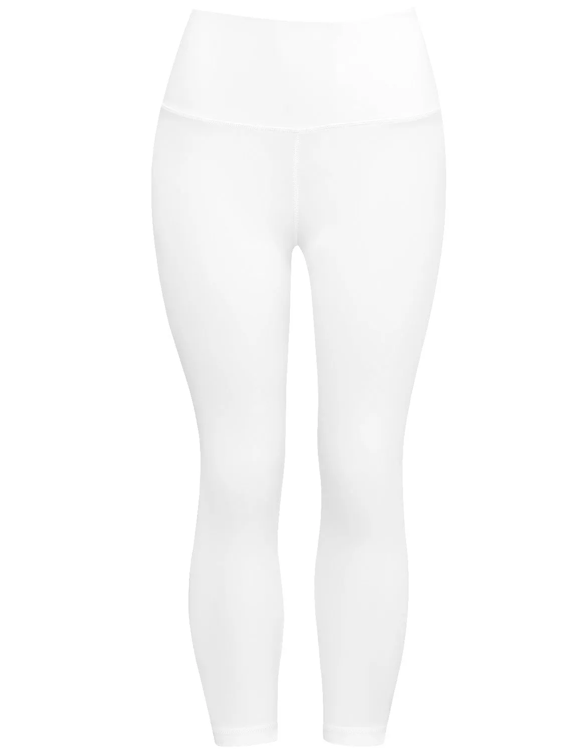 22" High Waist Crop Tight Capris mattewhite_yoga