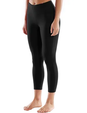 22" High Waist Side Line Capris black_yoga
