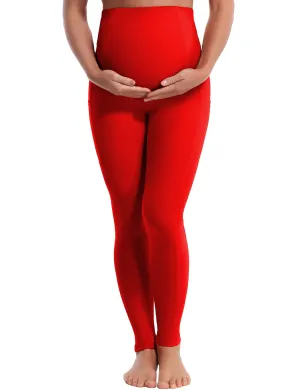 26" Side Pockets Maternity Yoga Pants scarlet_yoga