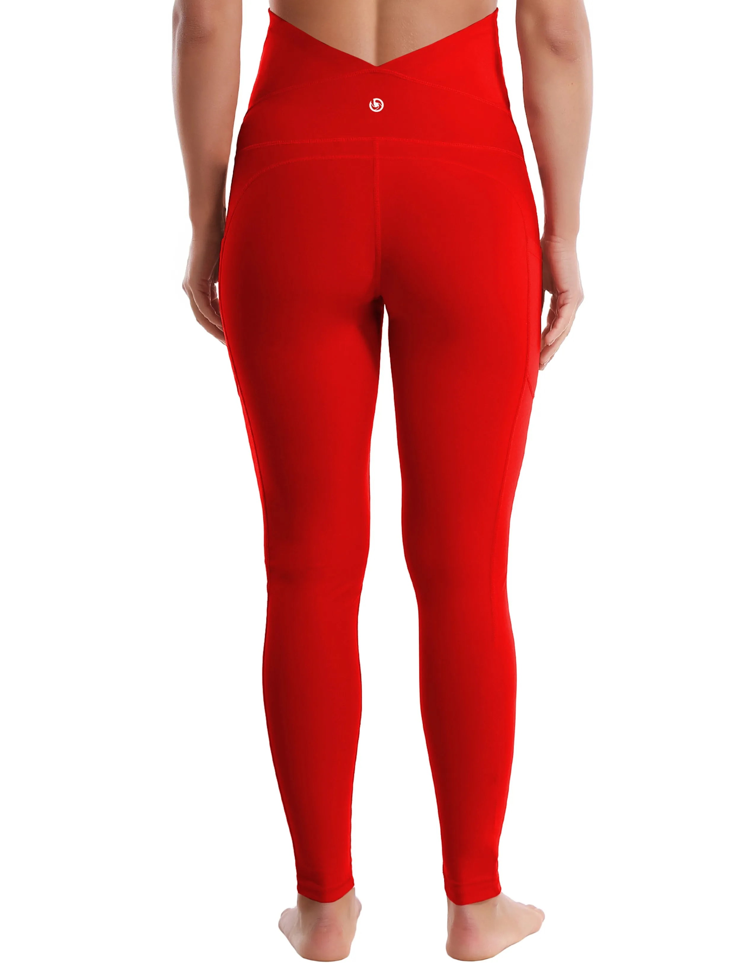 26" Side Pockets Maternity Yoga Pants scarlet_yoga