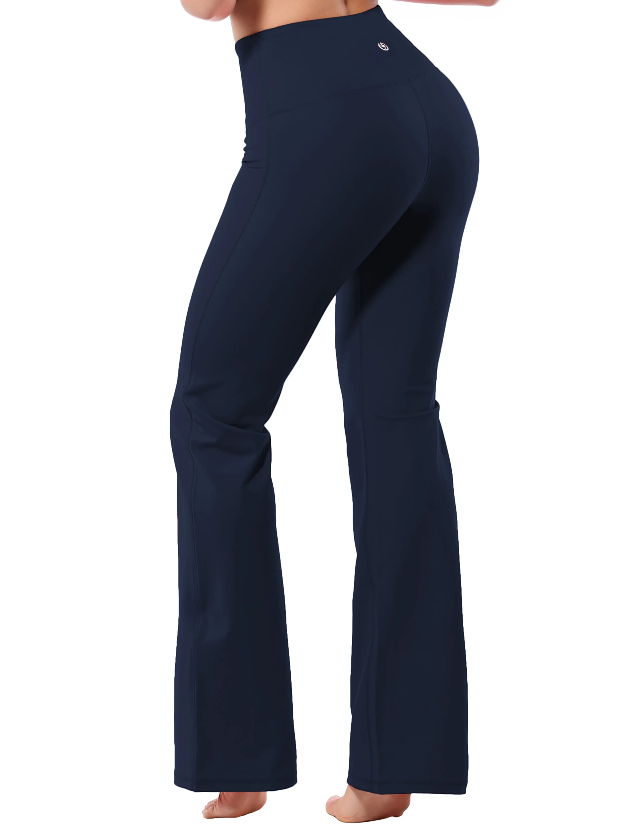 29" 31" 33" 35" 37" High Waist Bootcut Leggings Darknavy_yoga