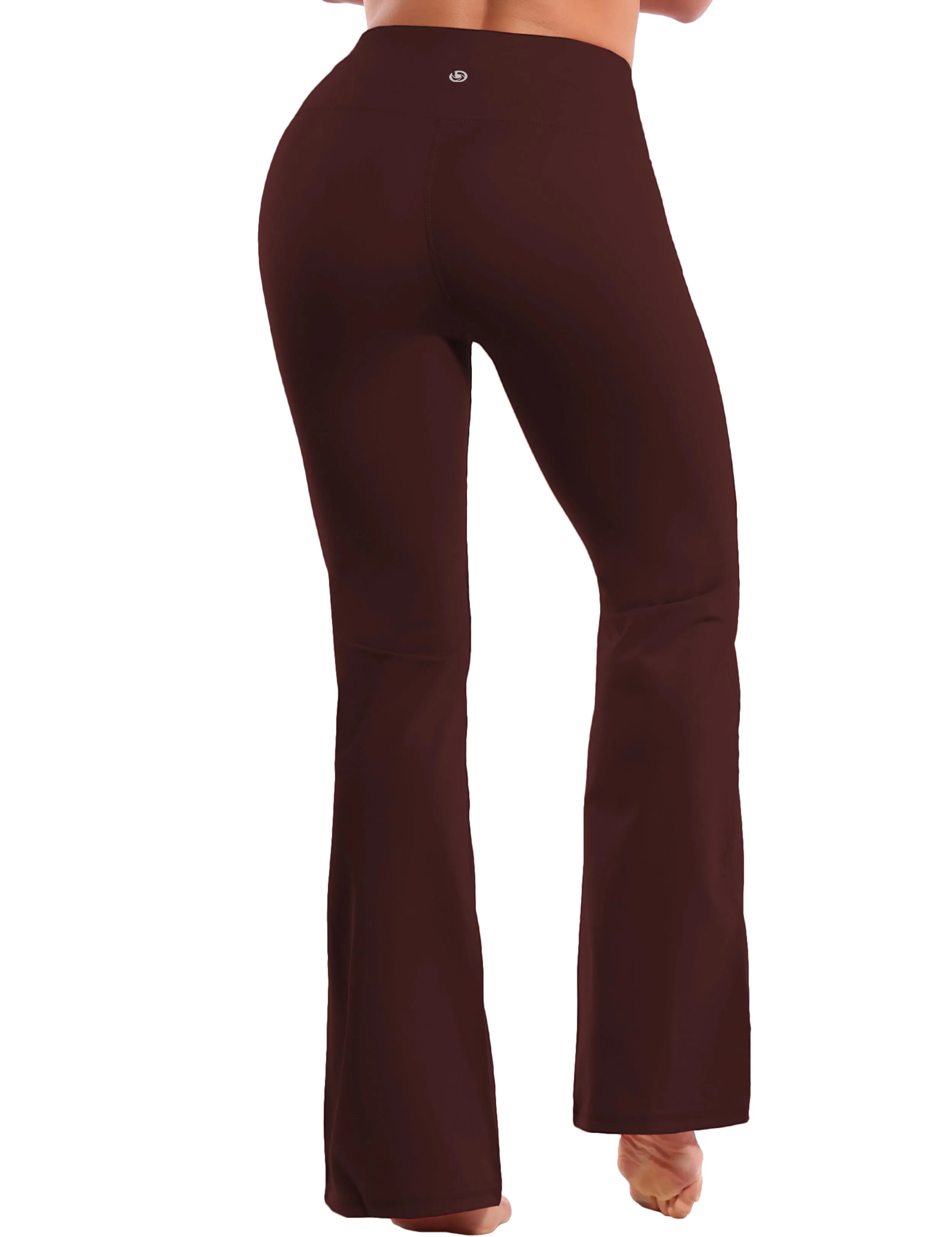29" 31" 33" 35" 37" High Waist Bootcut Leggings Mahoganymaroon_yoga