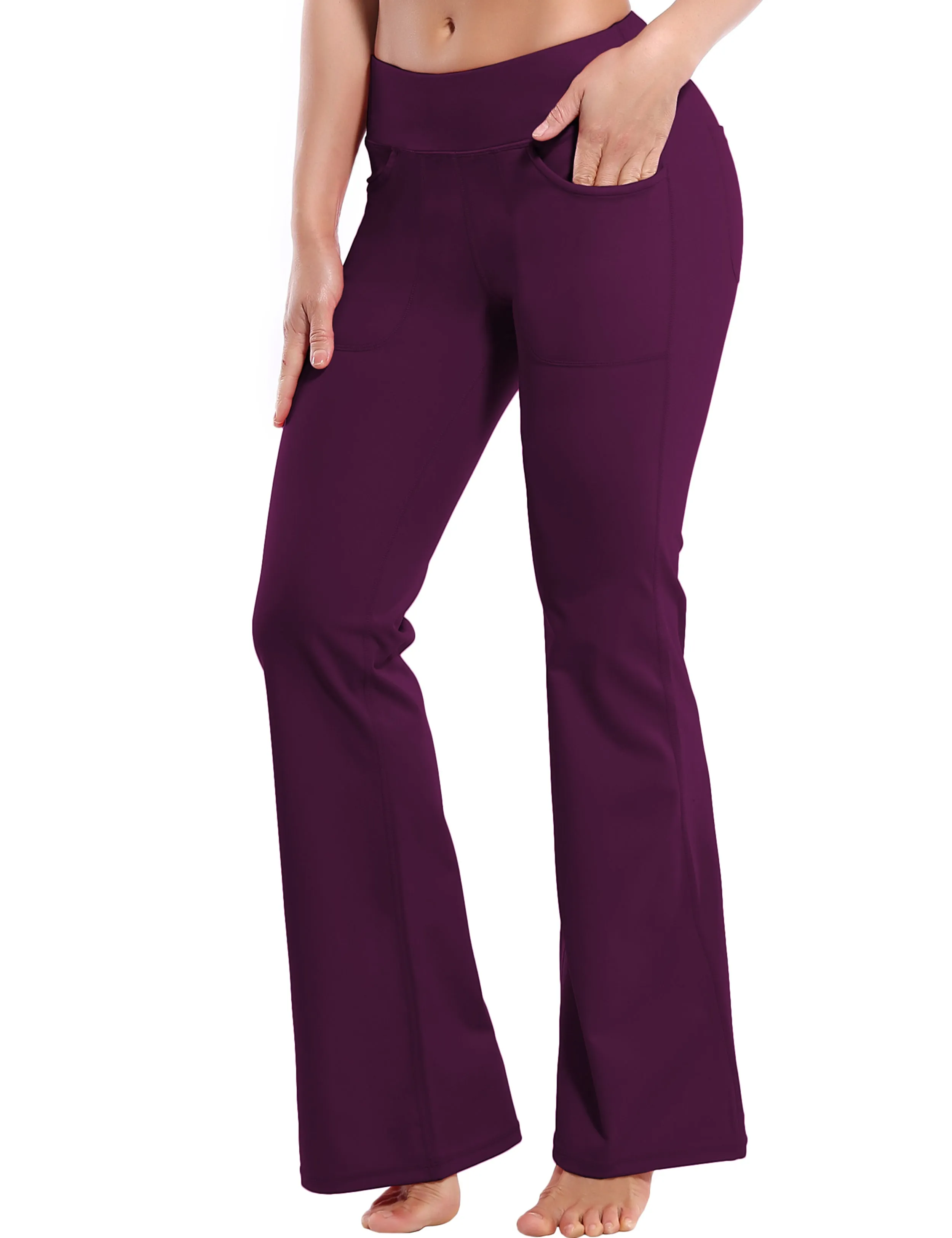 29" 31" 33" 35" Bootcut Leggings with Pockets grapevine_yoga