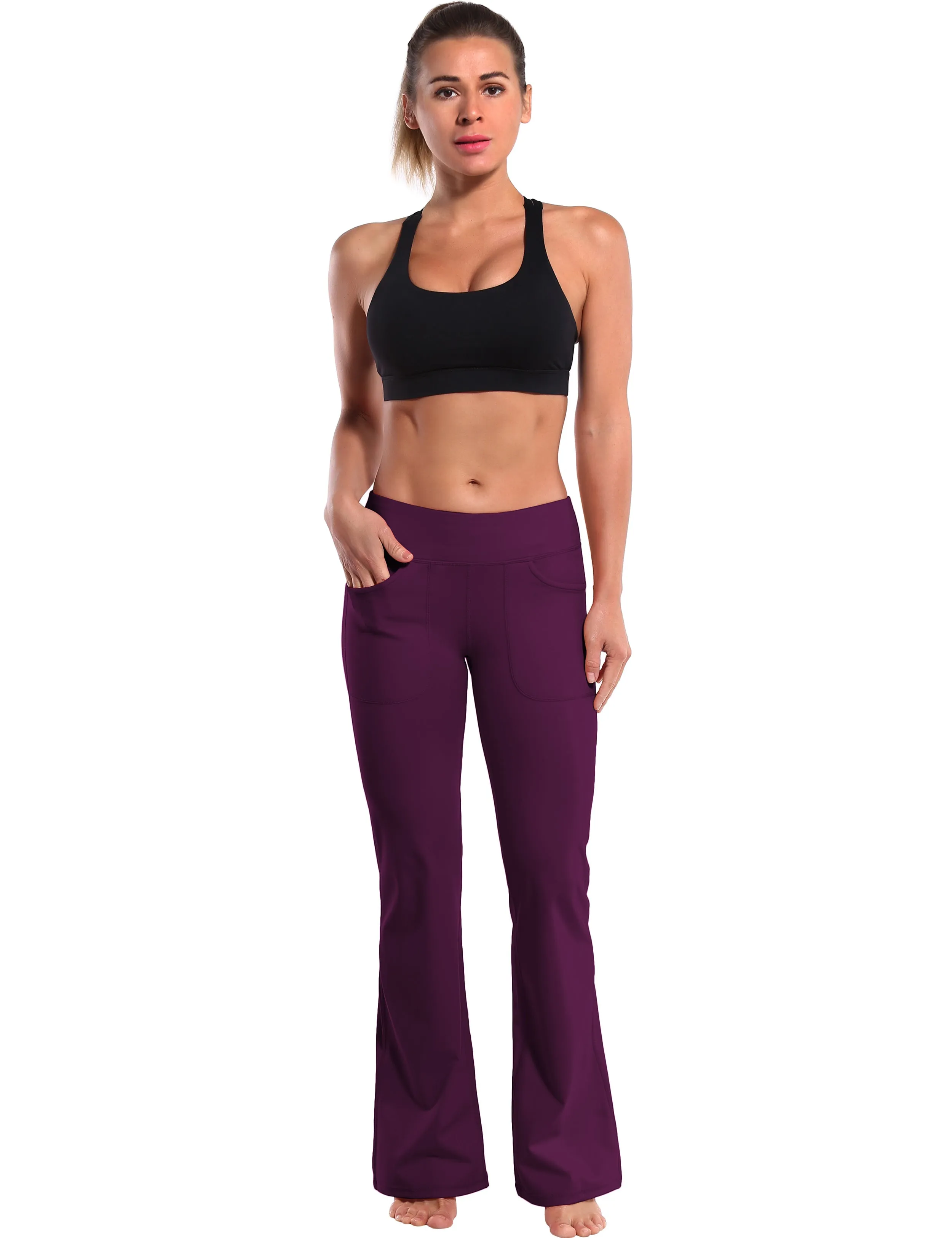 29" 31" 33" 35" Bootcut Leggings with Pockets grapevine_yoga