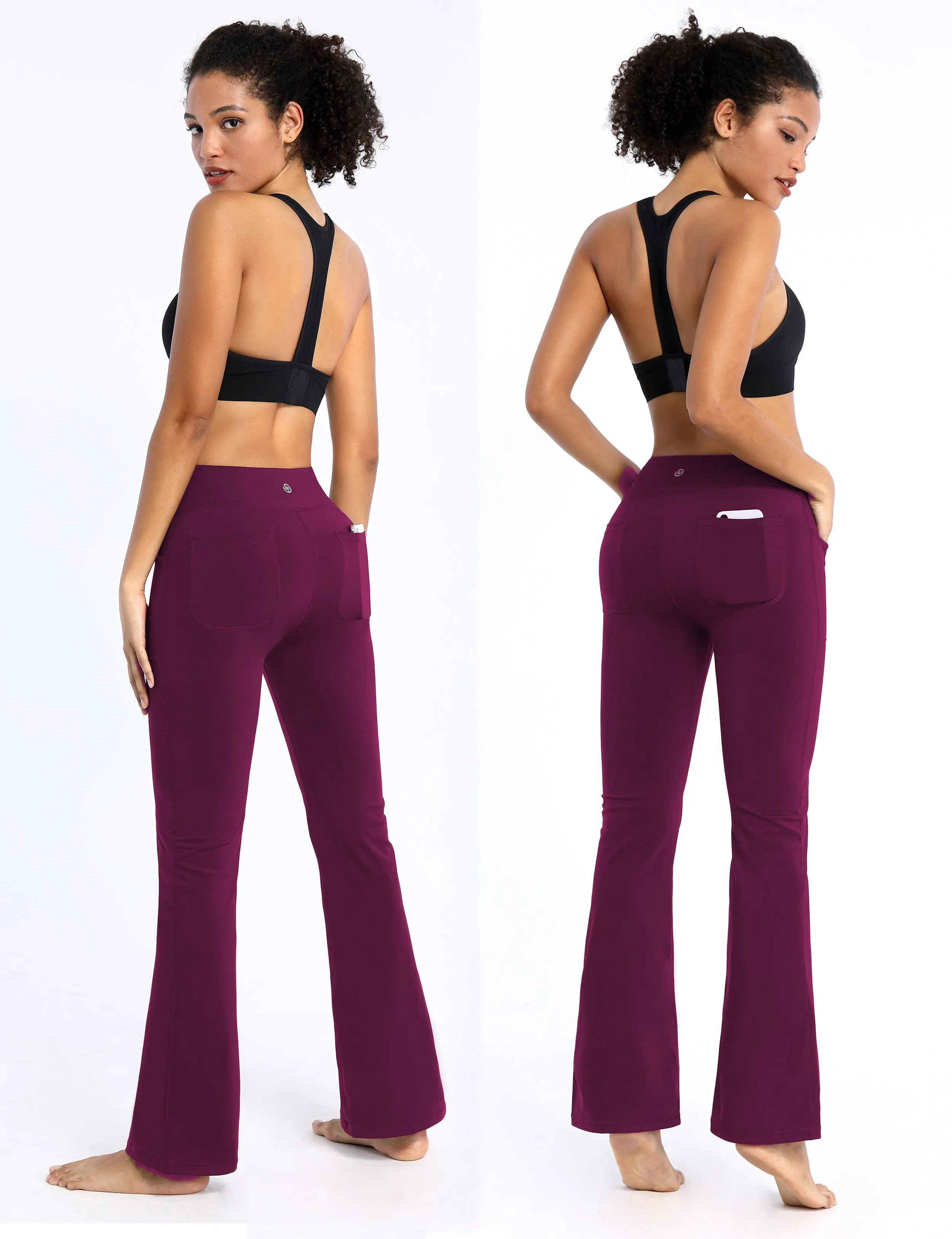 29" 31" 33" 35" Bootcut Leggings with Pockets grapevine_yoga