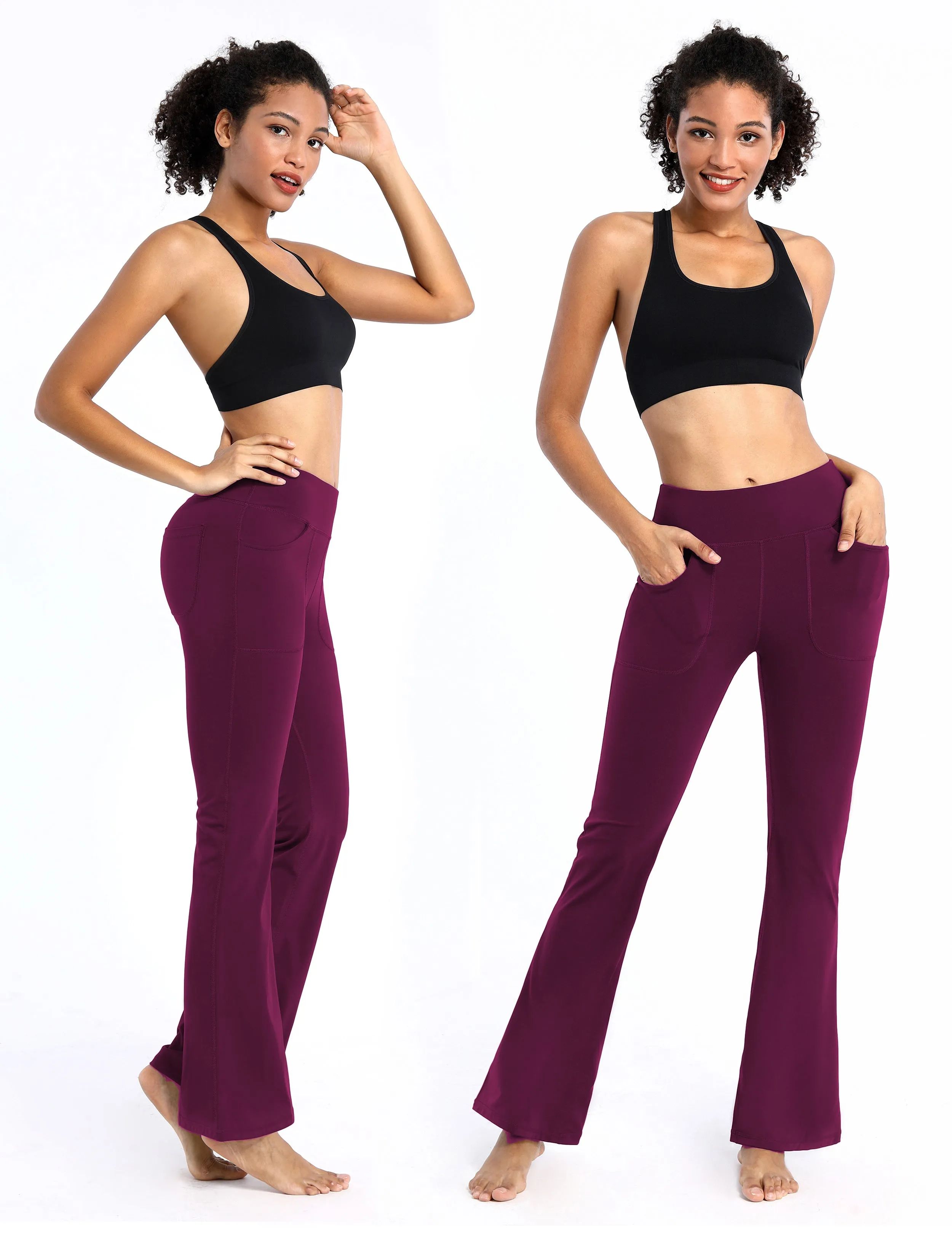 29" 31" 33" 35" Bootcut Leggings with Pockets grapevine_yoga