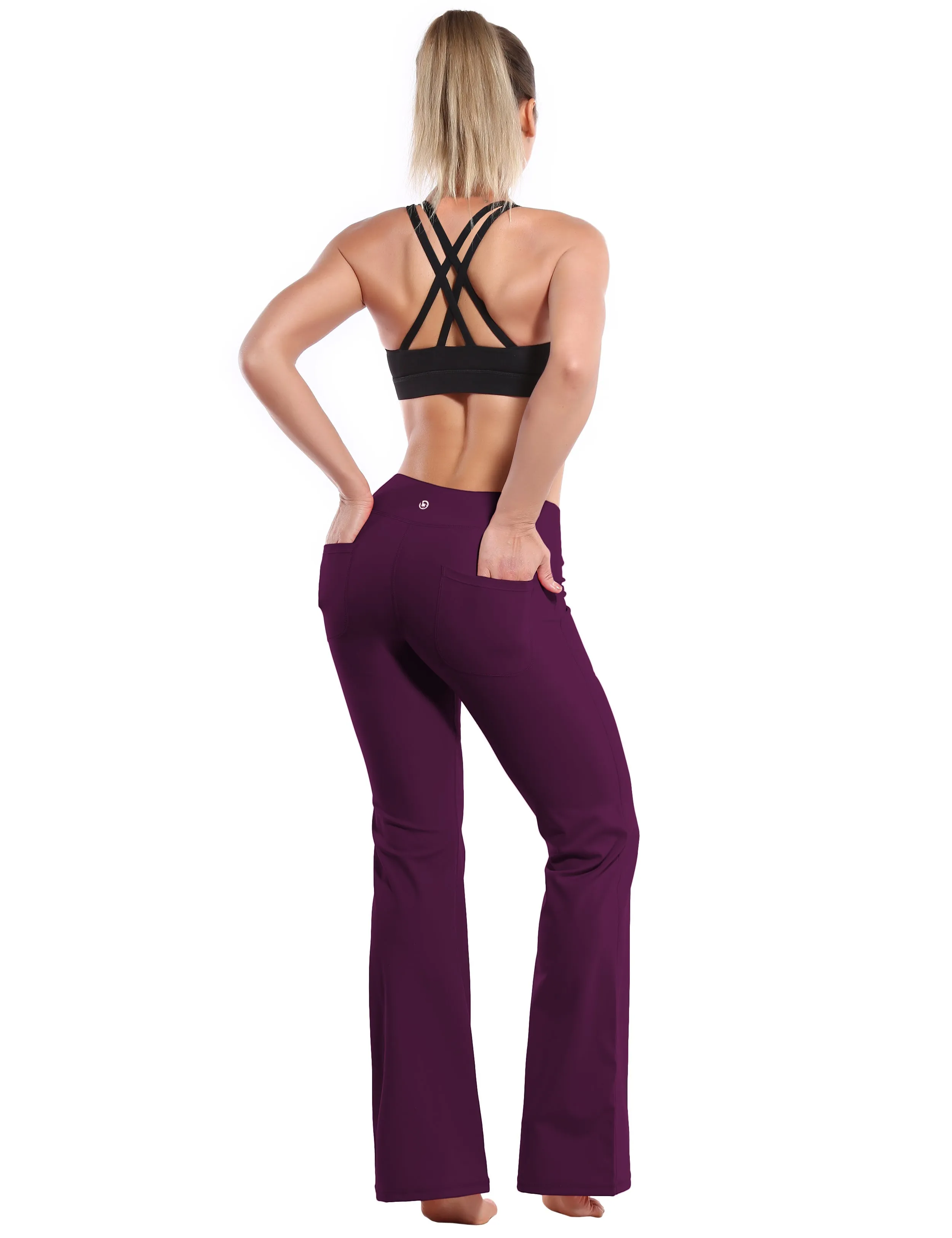 29" 31" 33" 35" Bootcut Leggings with Pockets grapevine_yoga