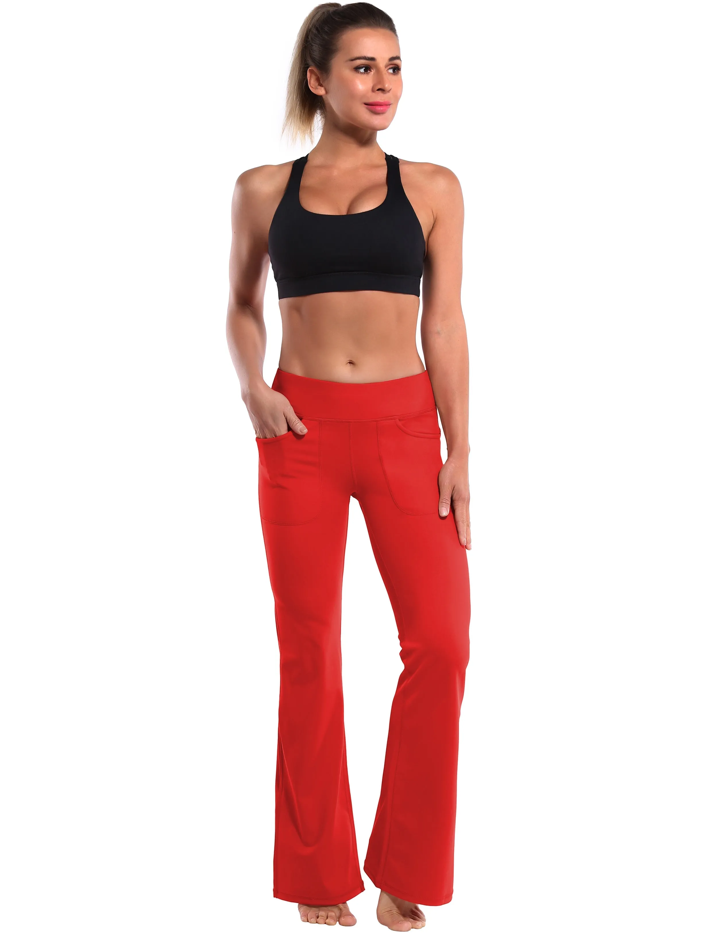 29" 31" 33" 35" Bootcut Leggings with Pockets scarlet_yoga