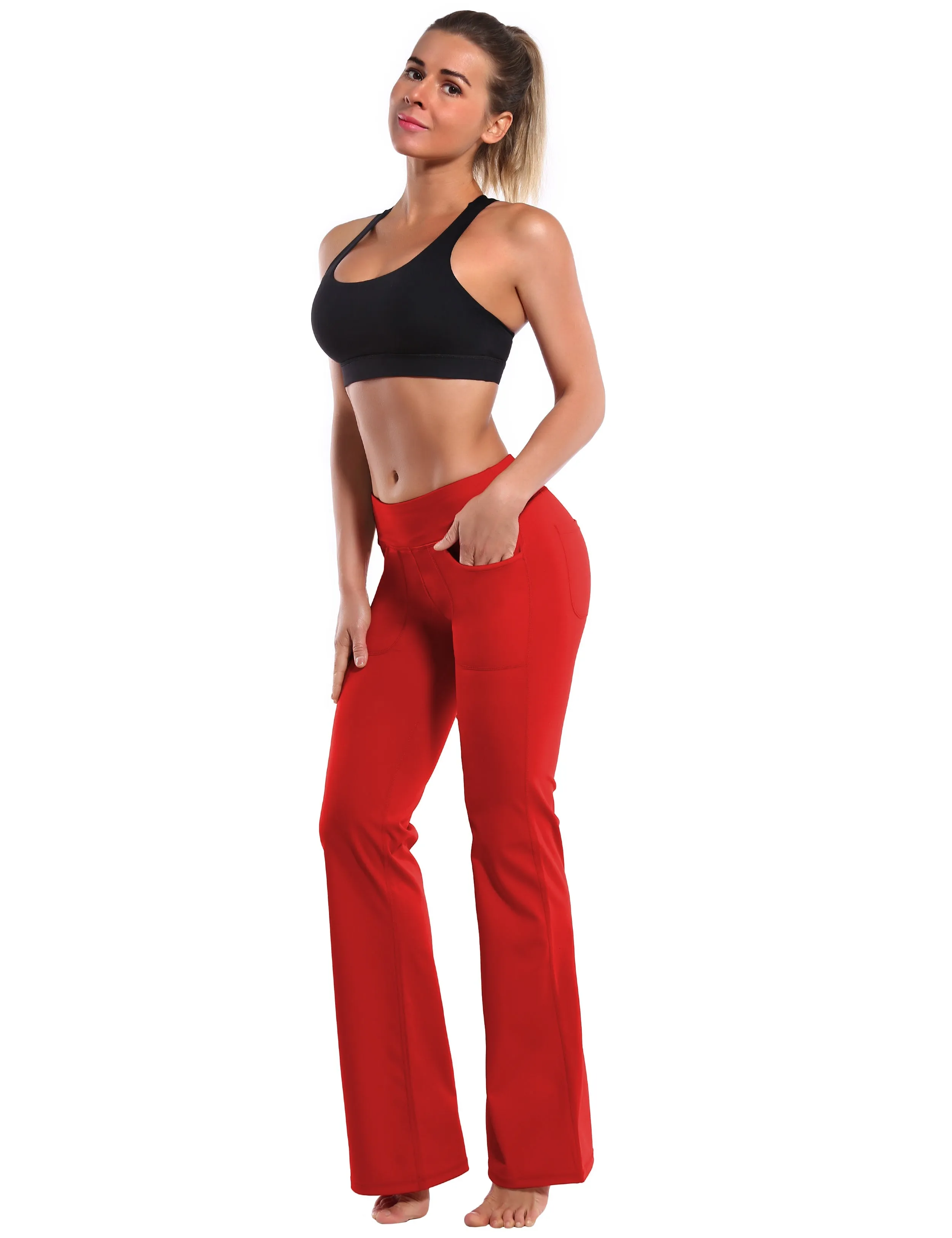 29" 31" 33" 35" Bootcut Leggings with Pockets scarlet_yoga