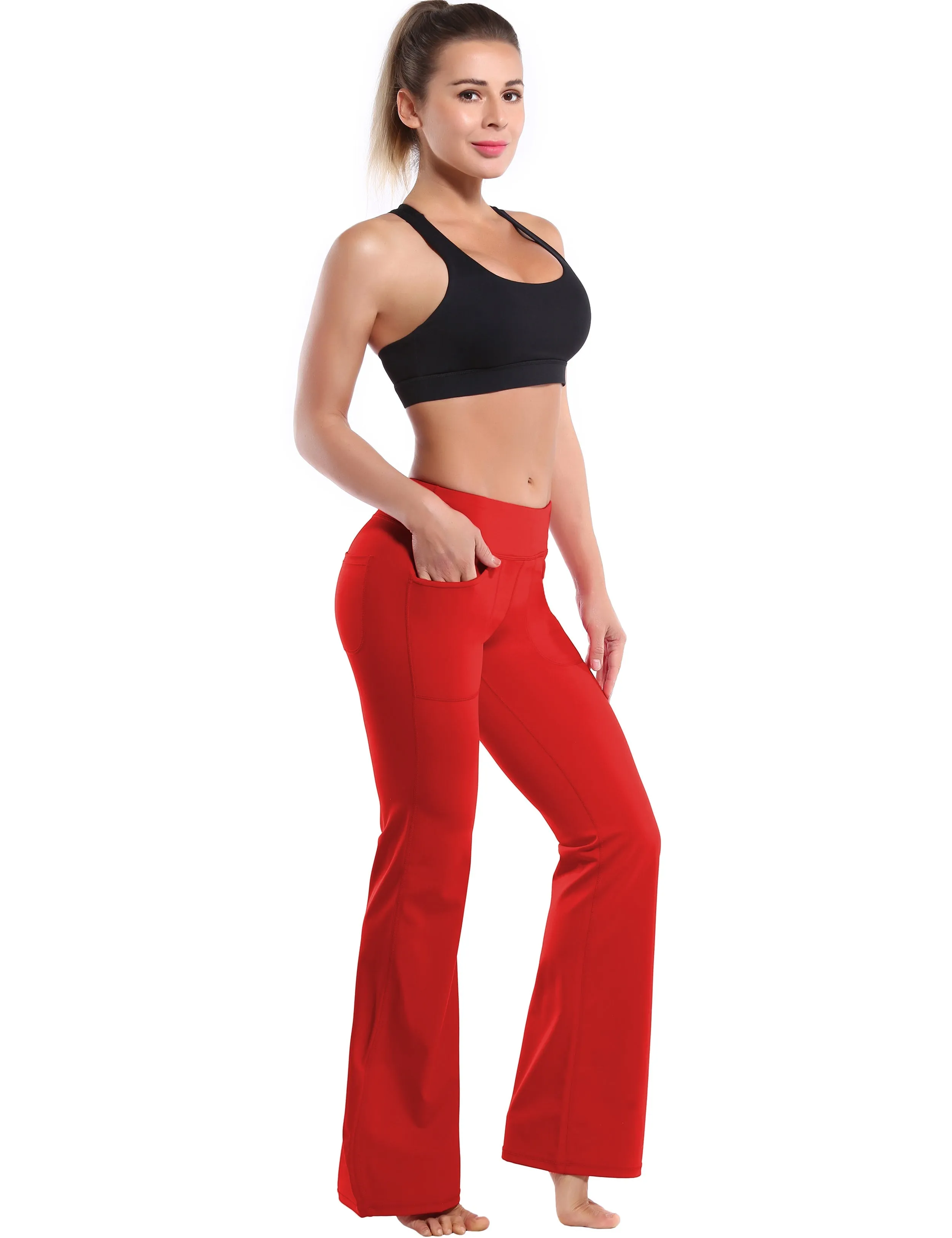 29" 31" 33" 35" Bootcut Leggings with Pockets scarlet_yoga