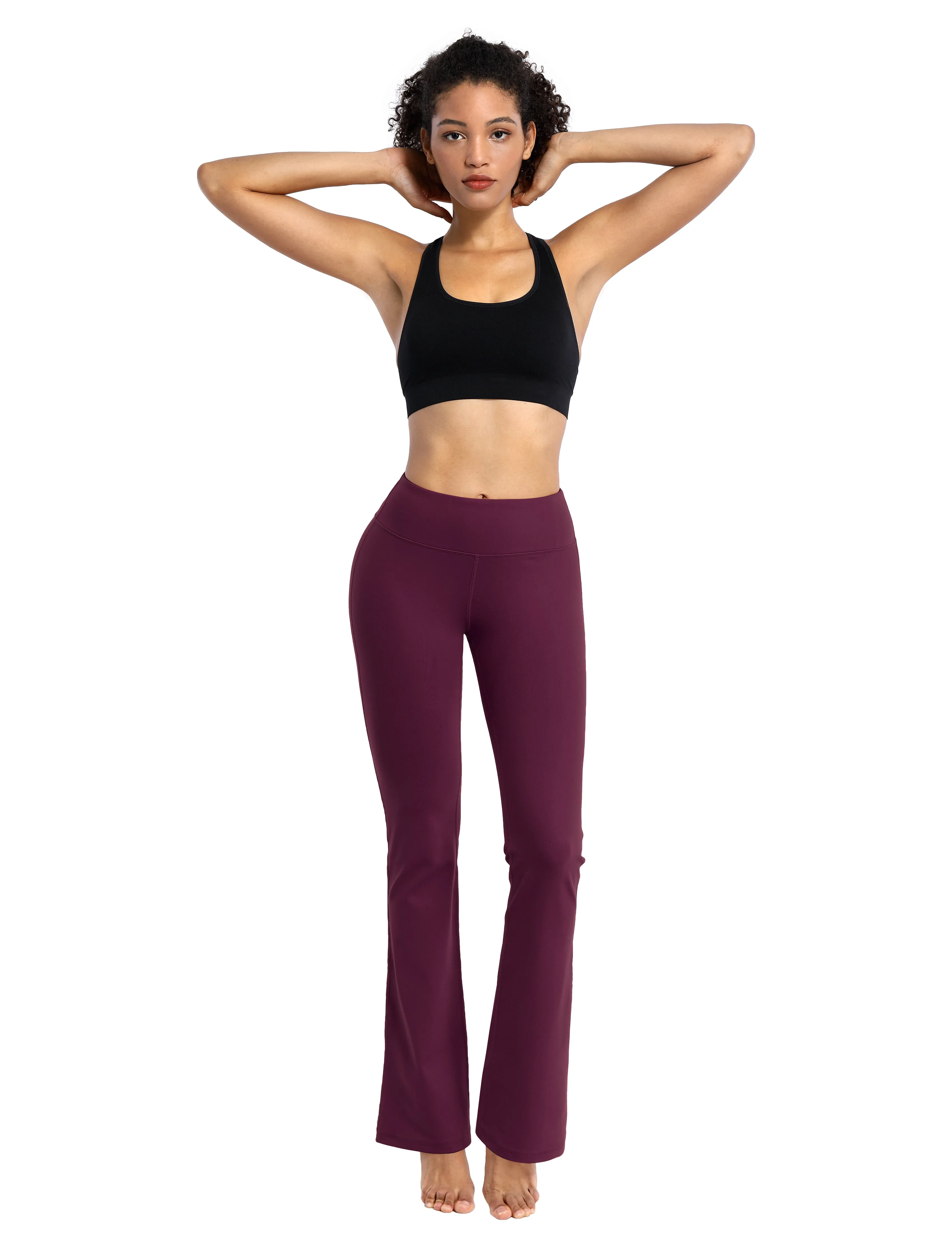 29" 31" 33" 35" Cotton Nylon Bootcut Leggings grapevine_yoga