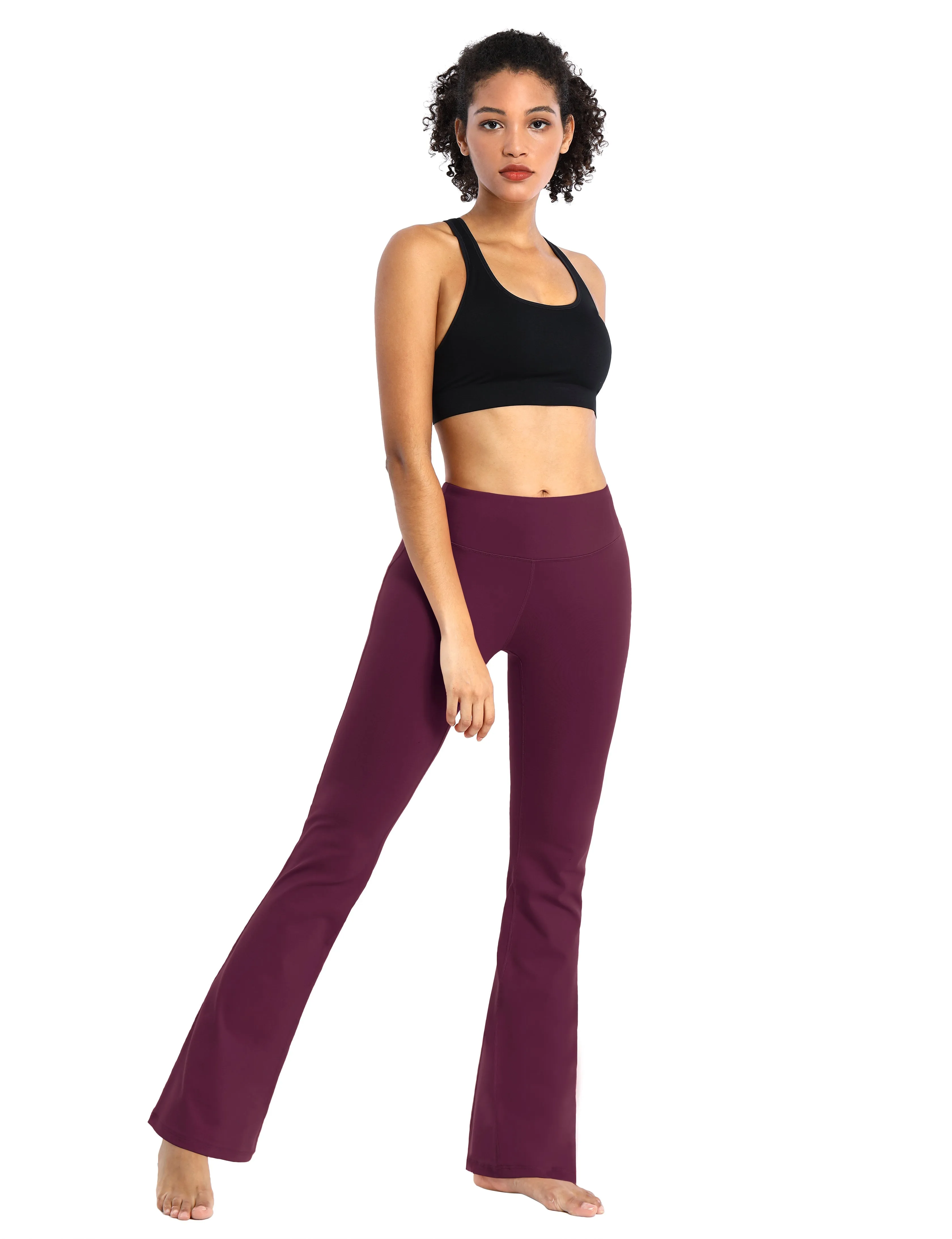29" 31" 33" 35" Cotton Nylon Bootcut Leggings grapevine_yoga