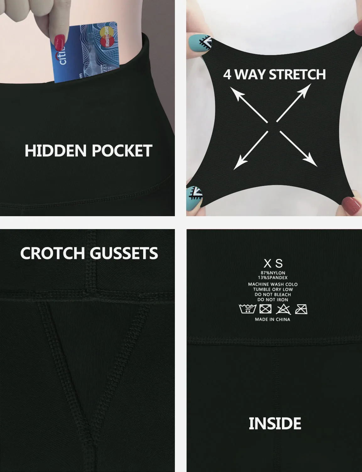 29" 31" 33" 35" Cotton Nylon Bootcut Leggings olivegray_yoga