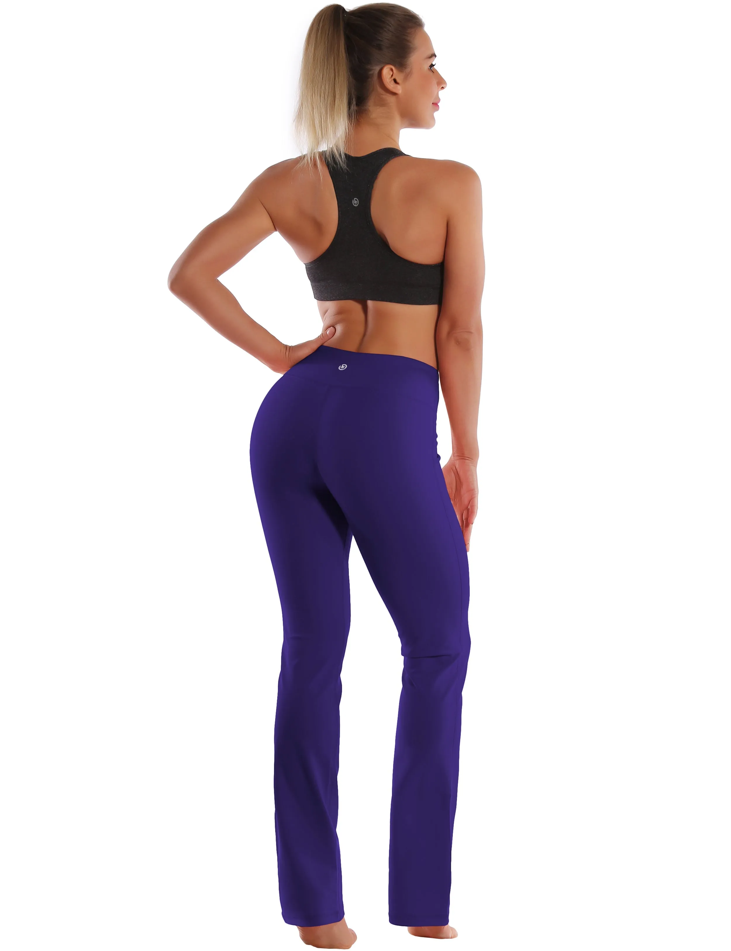29" 31" 33" 35" Straight Leg Leggings darkpurple_yoga