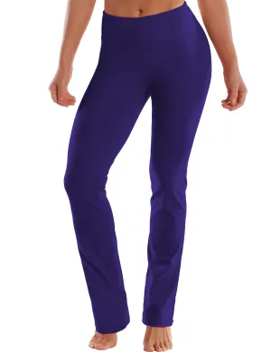 29" 31" 33" 35" Straight Leg Leggings darkpurple_yoga