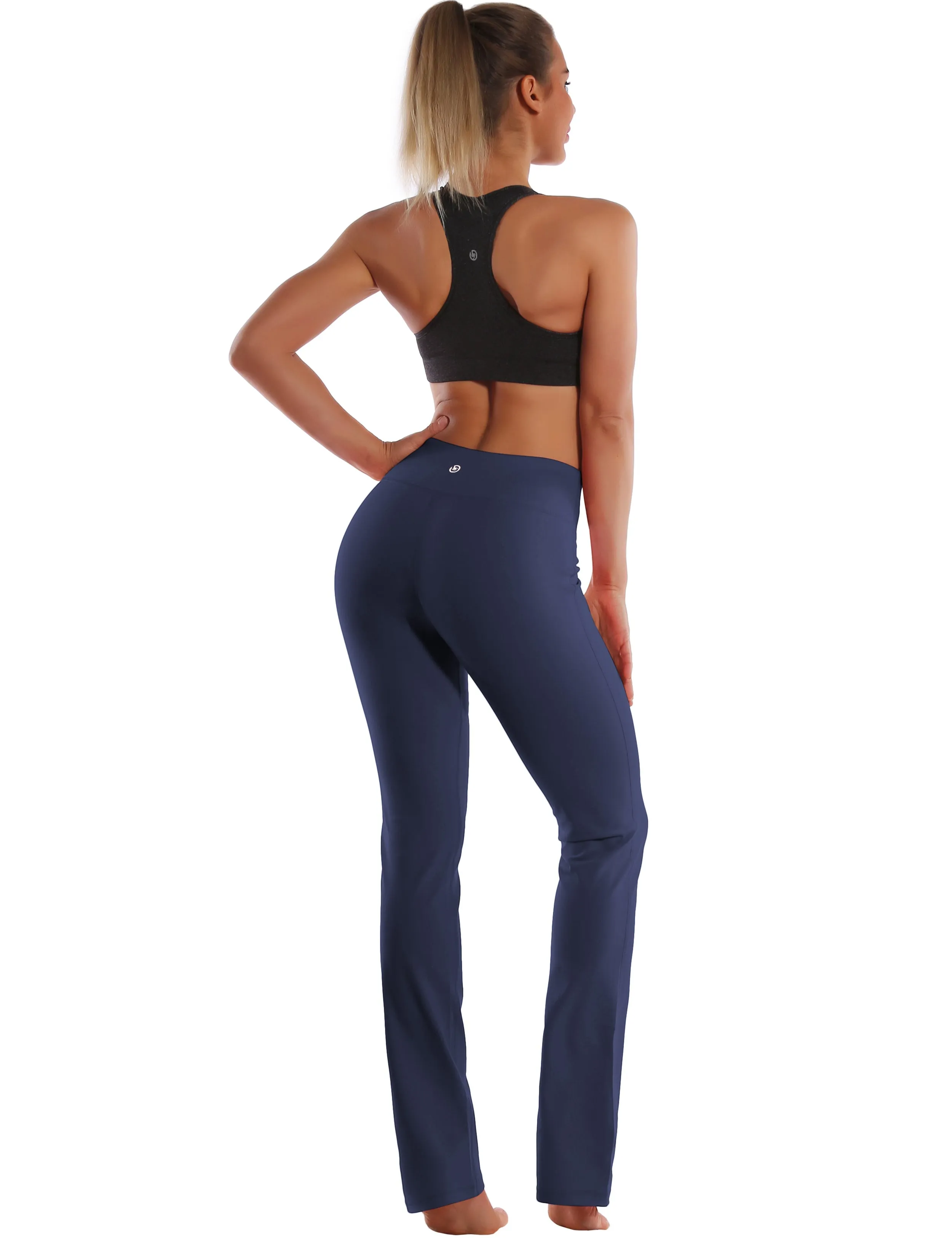 29" 31" 33" 35" Straight Leg Leggings graynavy_yoga