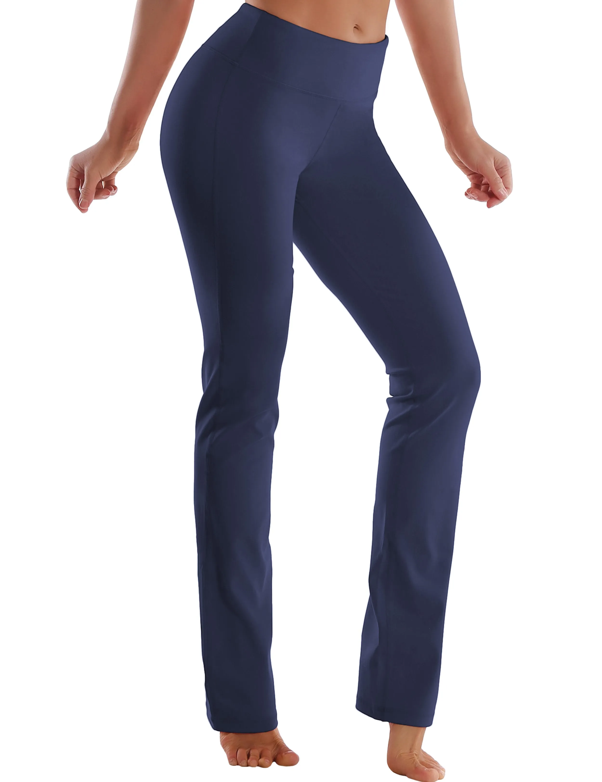 29" 31" 33" 35" Straight Leg Leggings graynavy_yoga