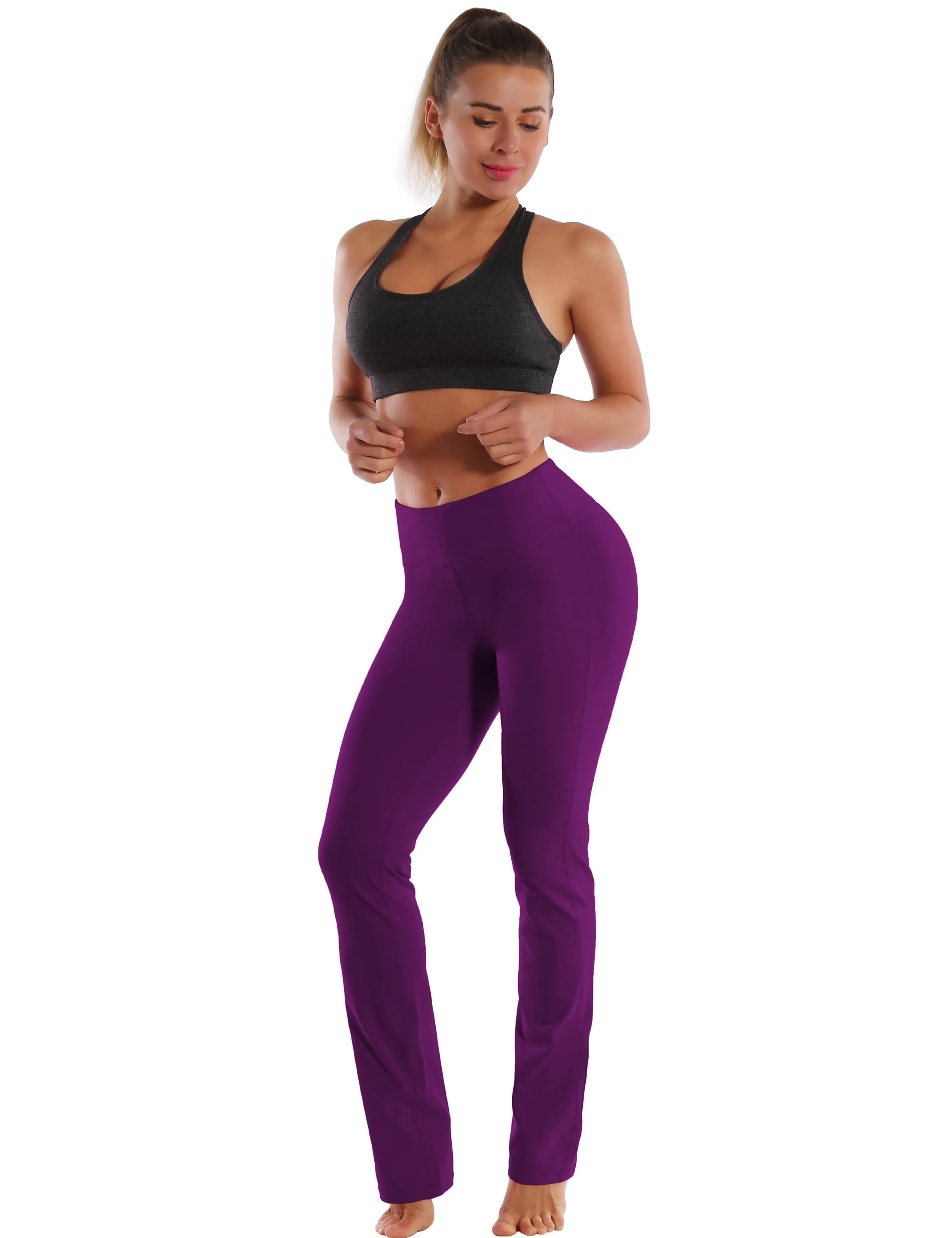 29" 31" 33" 35" Straight Leg Leggings plum_yoga