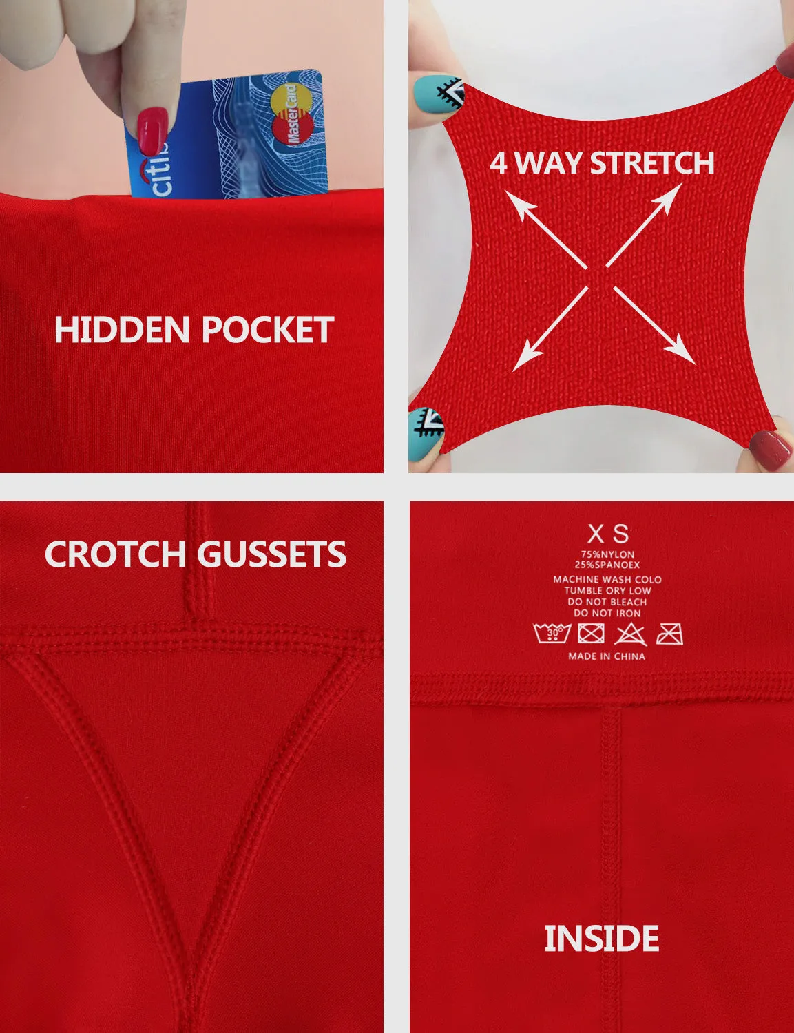 4" Yoga Shorts scarlet_yoga