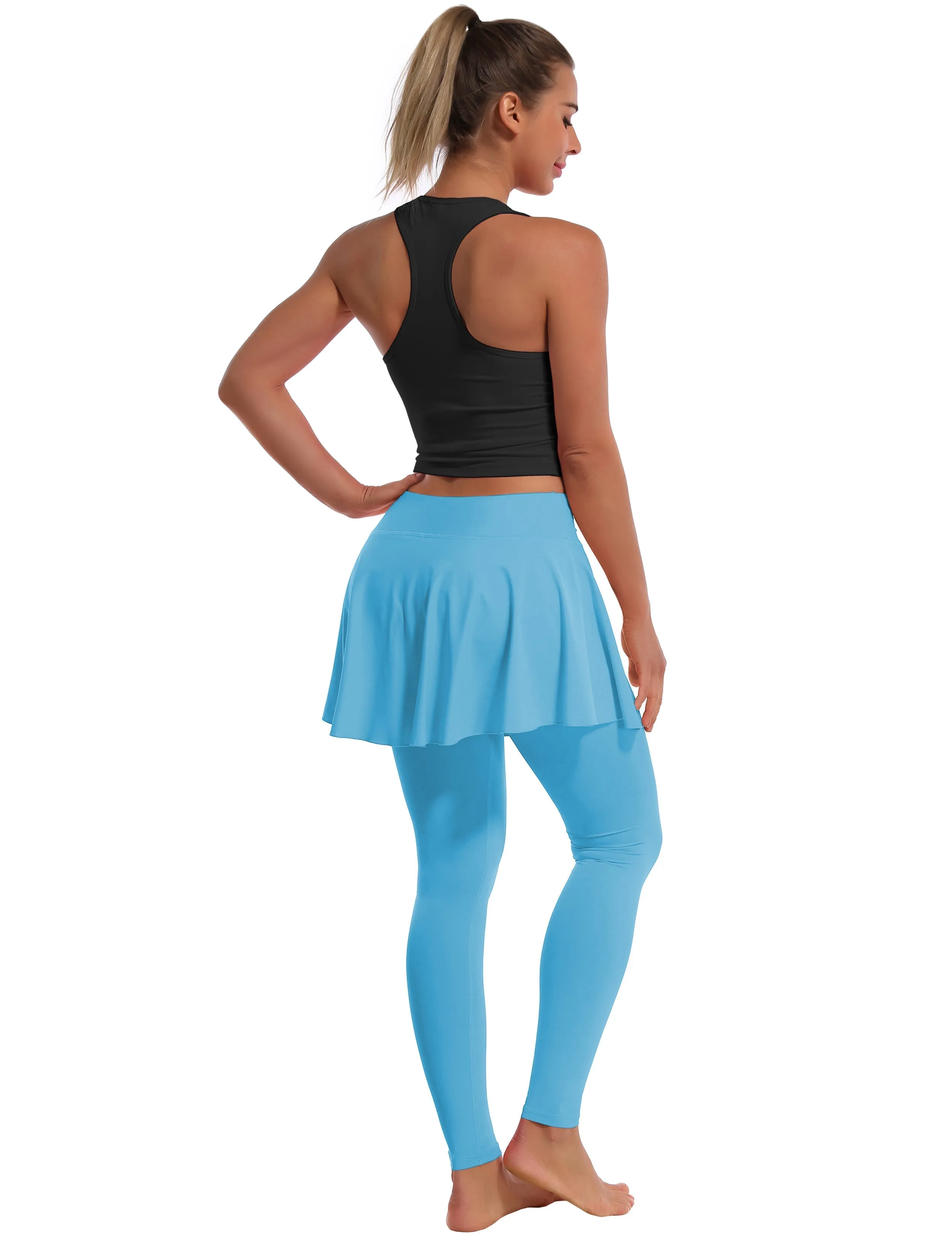 Athletic Tennis Golf Skort with Pocket Shorts blue_Tall Size