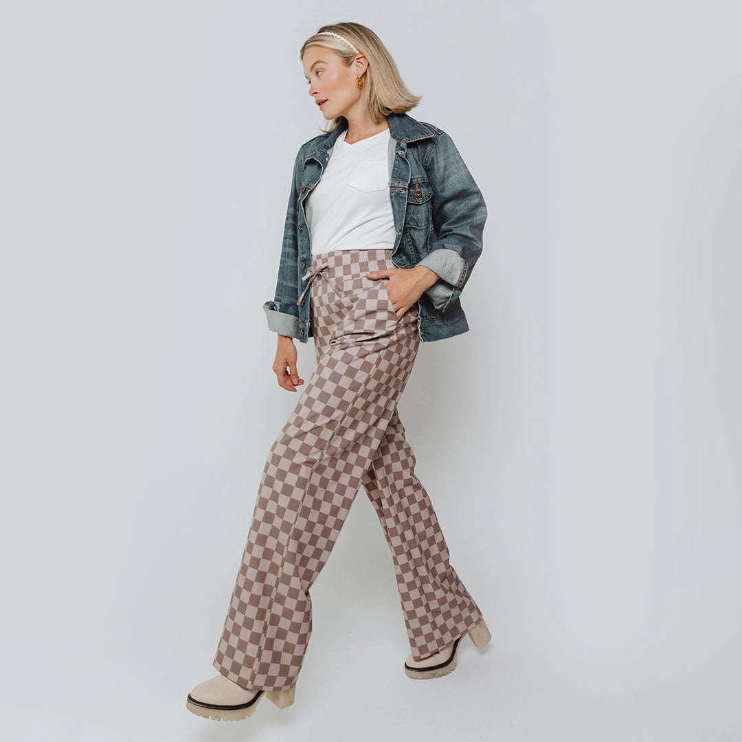 Audrey Trouser, Brown Checkers