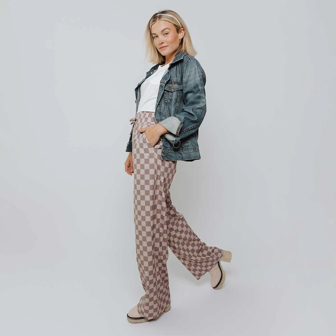 Audrey Trouser, Brown Checkers