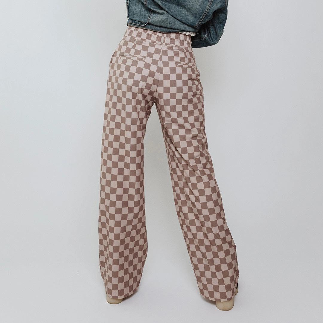 Audrey Trouser, Brown Checkers