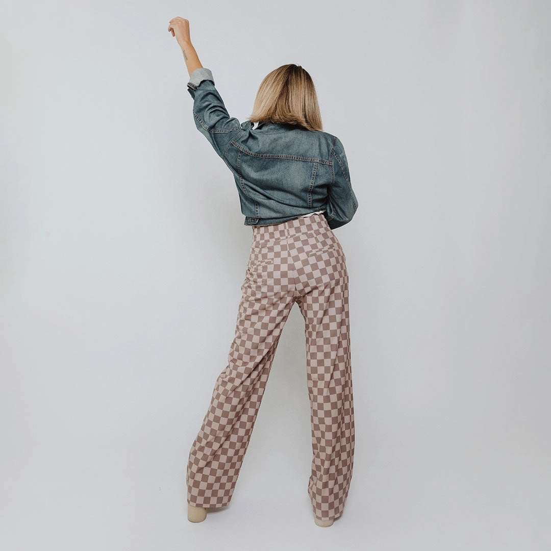 Audrey Trouser, Brown Checkers