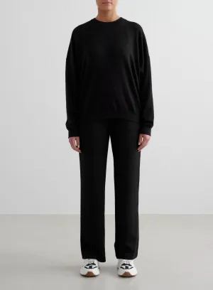 Black Comfy Modal Wide Pants