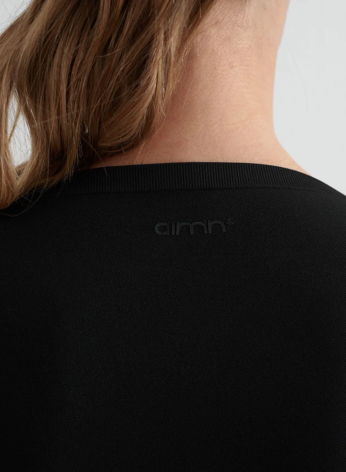Black Shape Seamless Wrap Long Sleeve