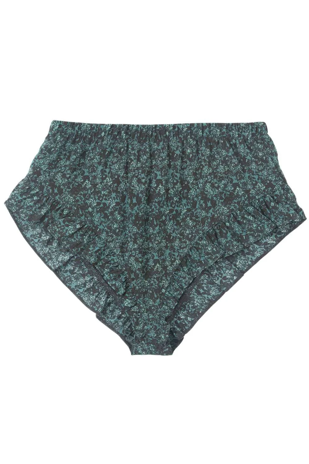 Botanist Silk Ruffled Shorts, Size S (UK 8-10)