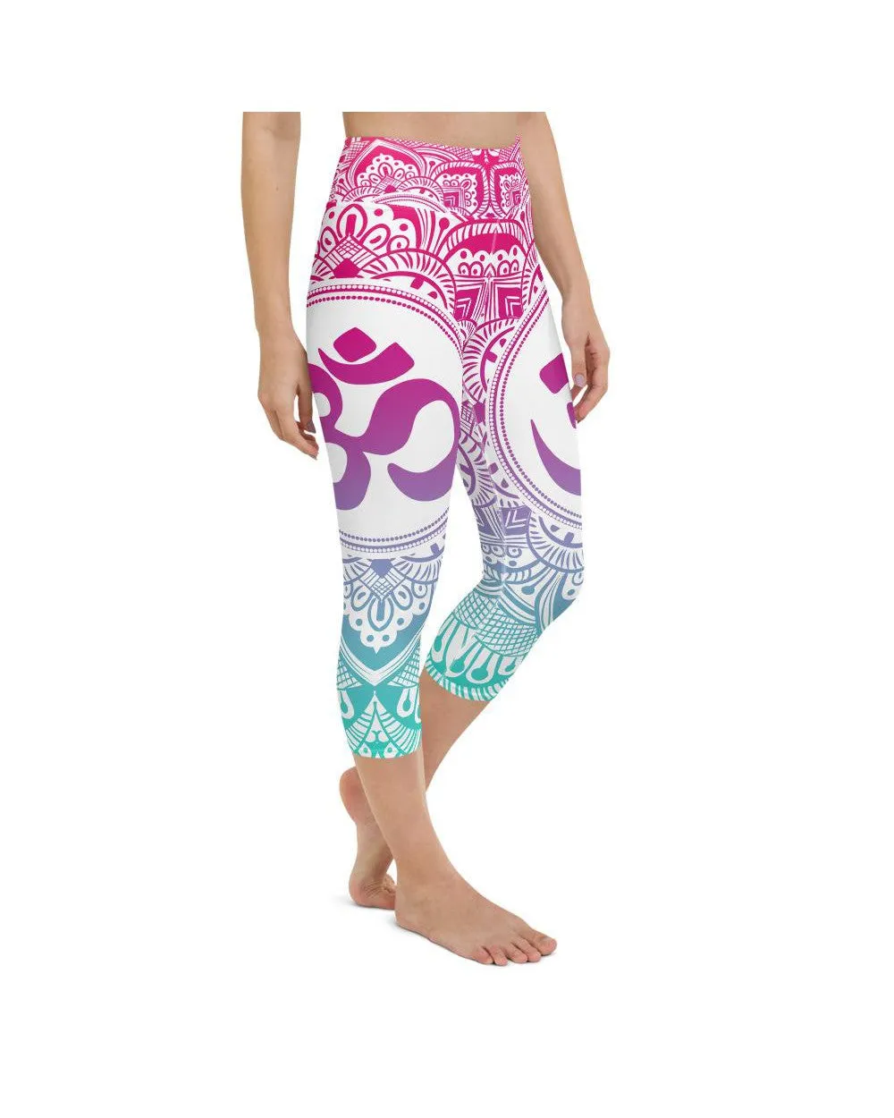 Bright OM Yoga Capris