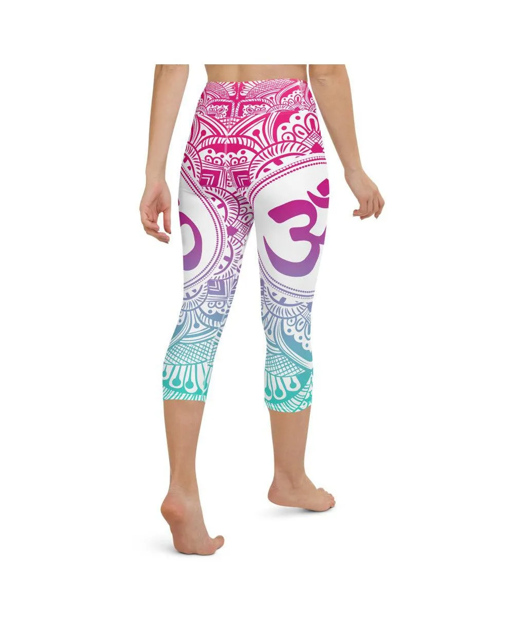 Bright OM Yoga Capris