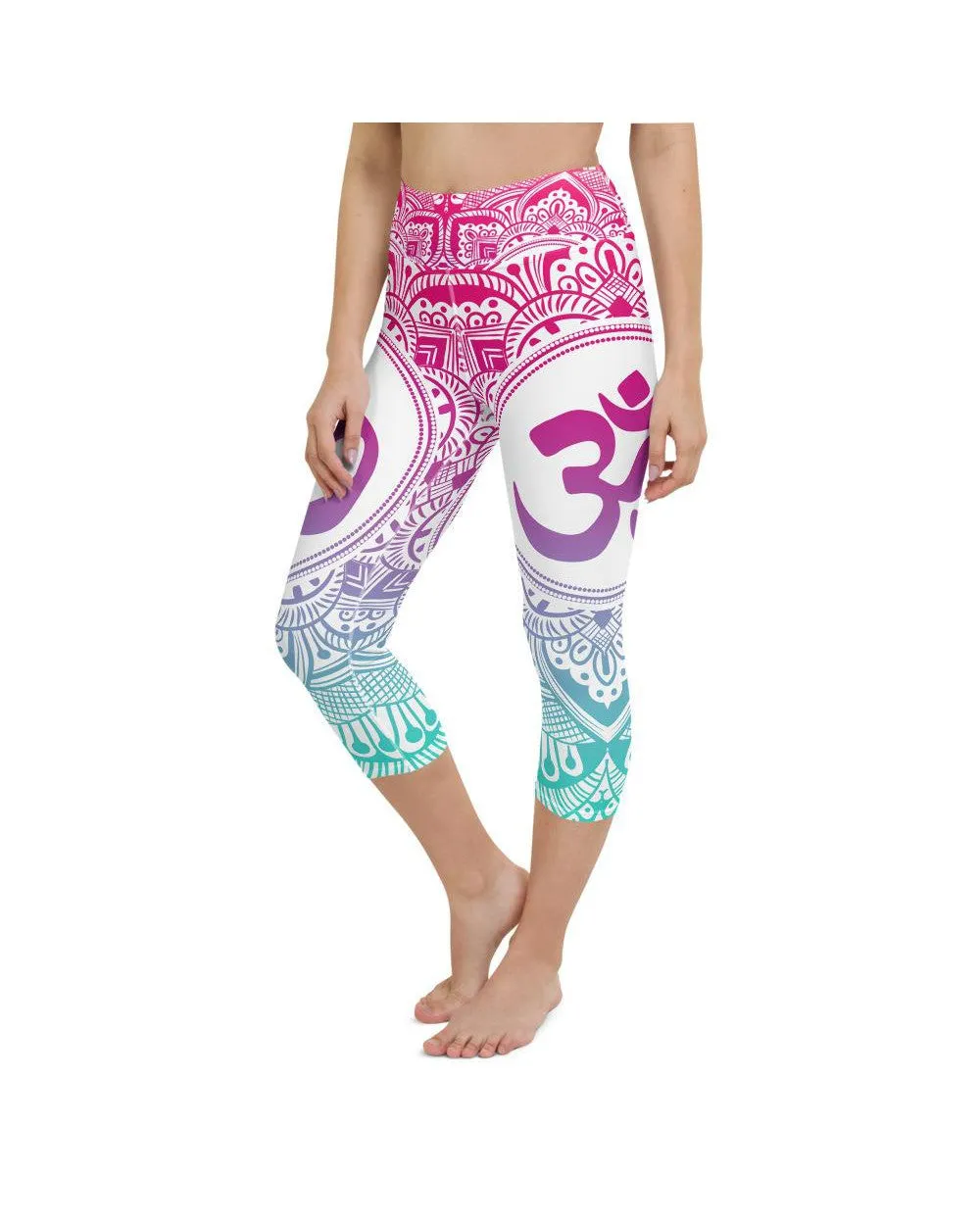 Bright OM Yoga Capris