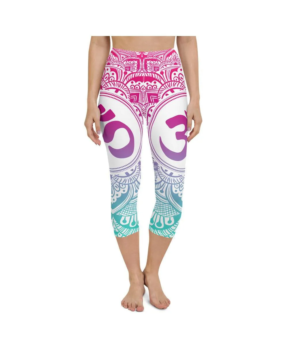 Bright OM Yoga Capris