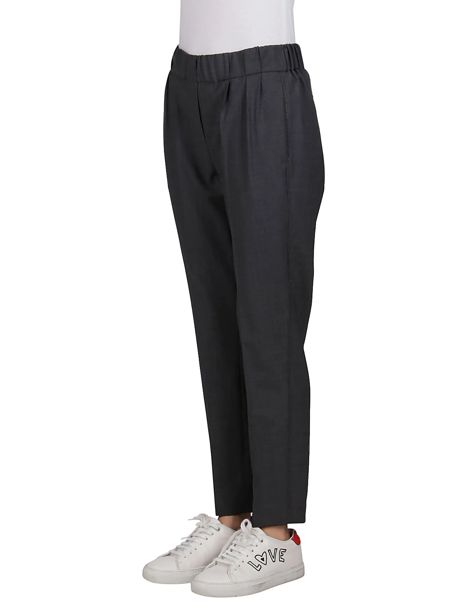 Brunello Cucinelli Elasticated Cropped Pants