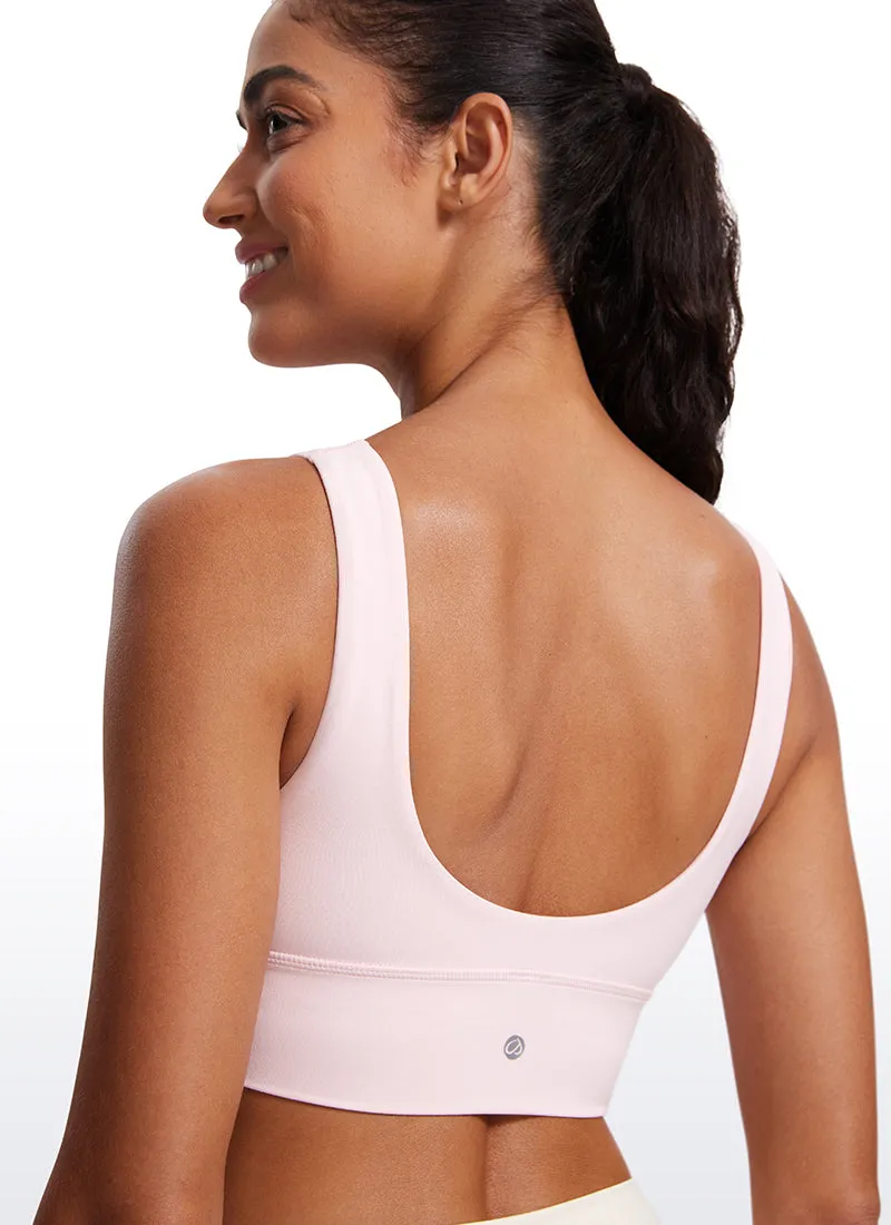 Butterluxe Deep V Neck Longline Sports Bra