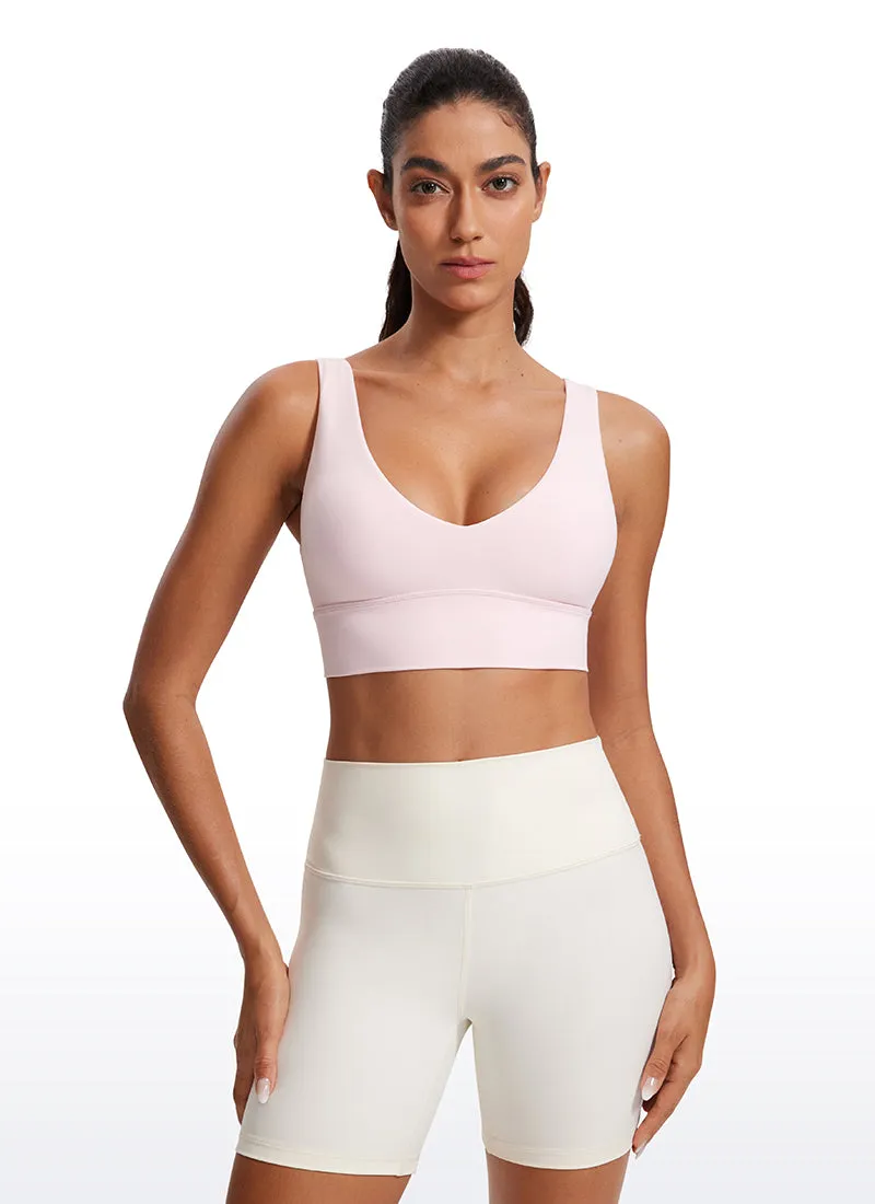 Butterluxe Deep V Neck Longline Sports Bra