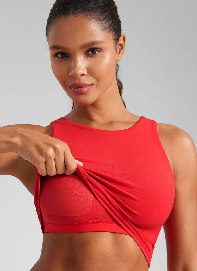 Butterluxe High Neck Racerback Tank