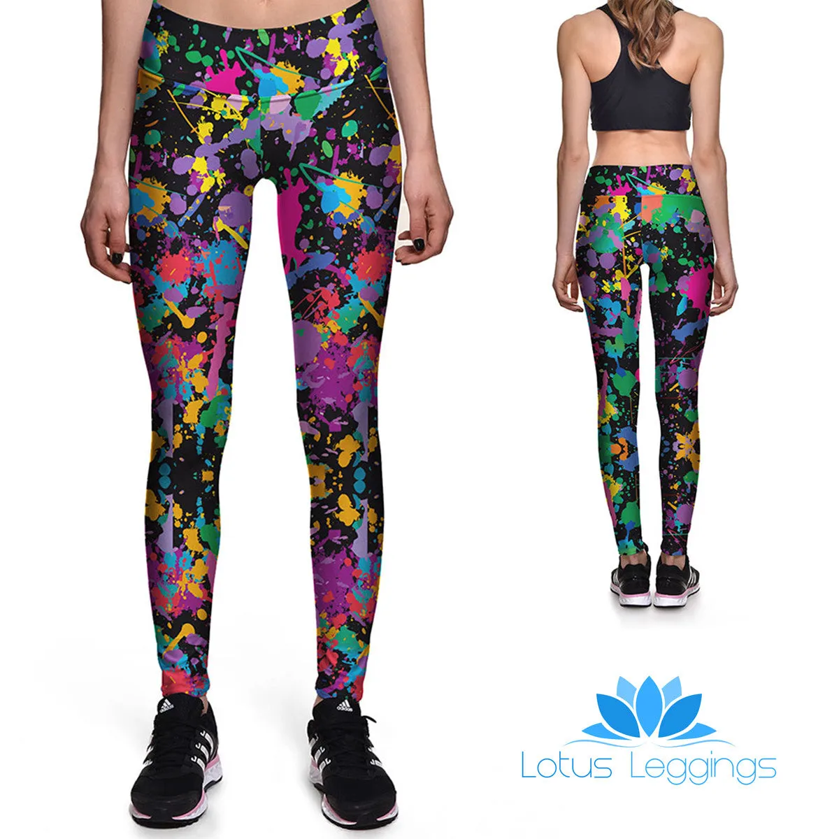 Color Splat Athletic Leggings