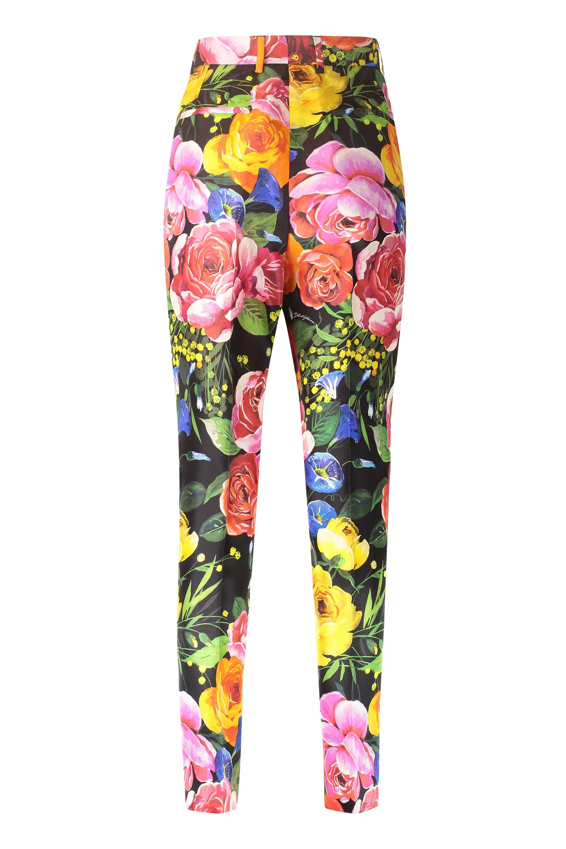 Dolce & Gabbana Floral Printed Cropped Trousers