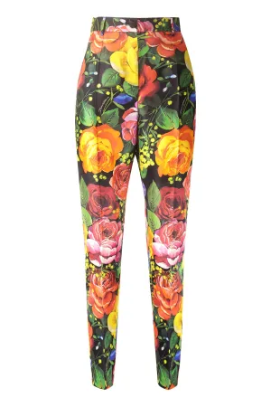 Dolce & Gabbana Floral Printed Cropped Trousers