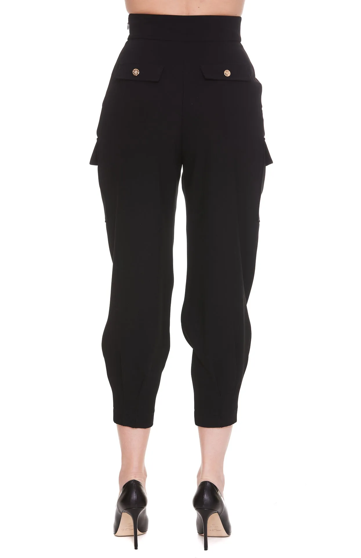 Elisabetta Franchi Chain-Detailed Cropped Pants
