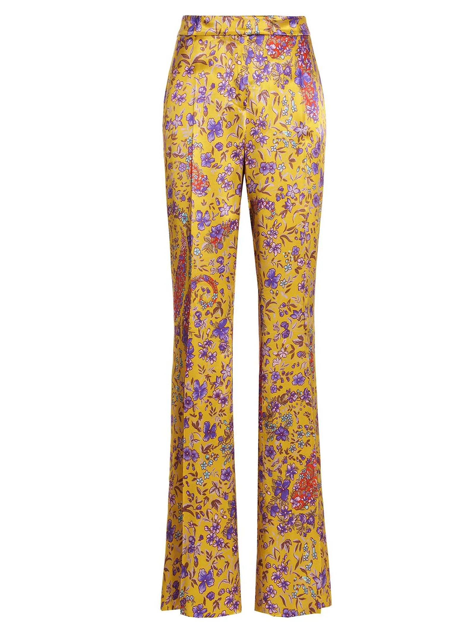 Etro Allover Floral Print Flared Pants