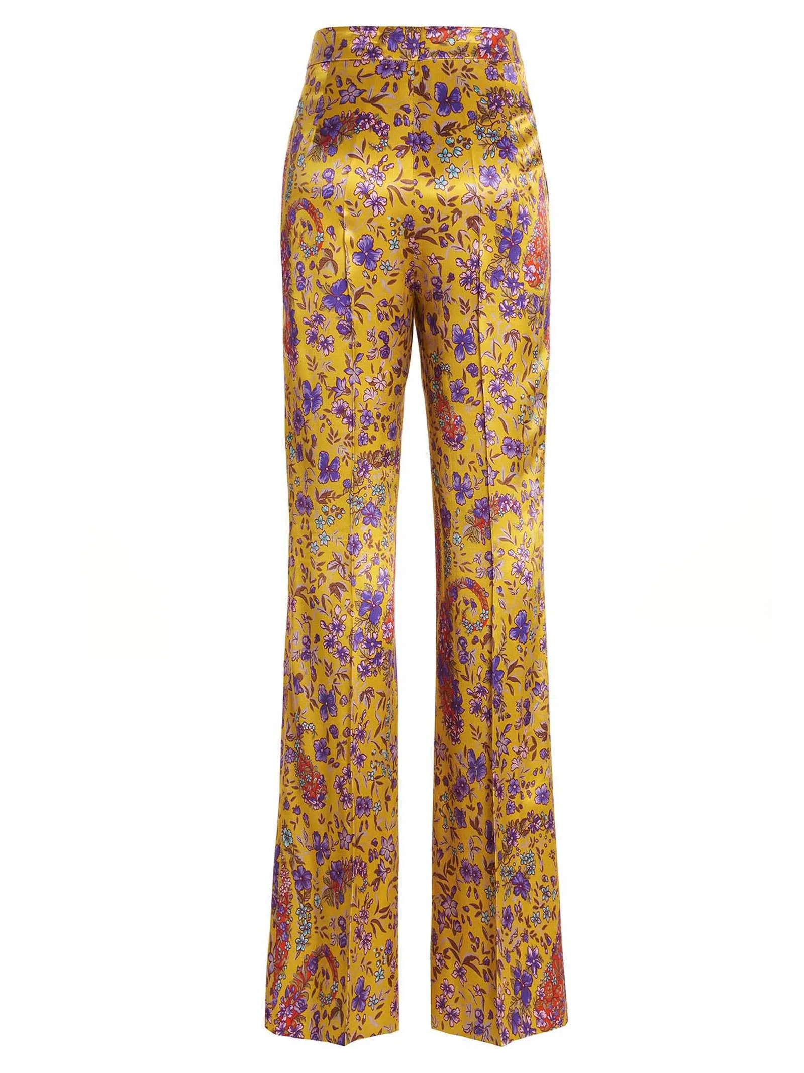 Etro Allover Floral Print Flared Pants